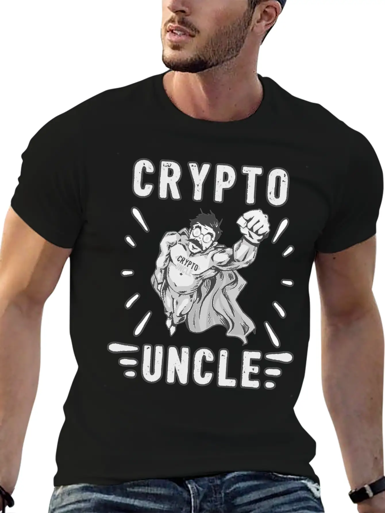 Bitcoin Crypto Uncle Cool Trader Crypto Eth Timeless Short Sleeve Tee – Comfy And Minimalist Design
