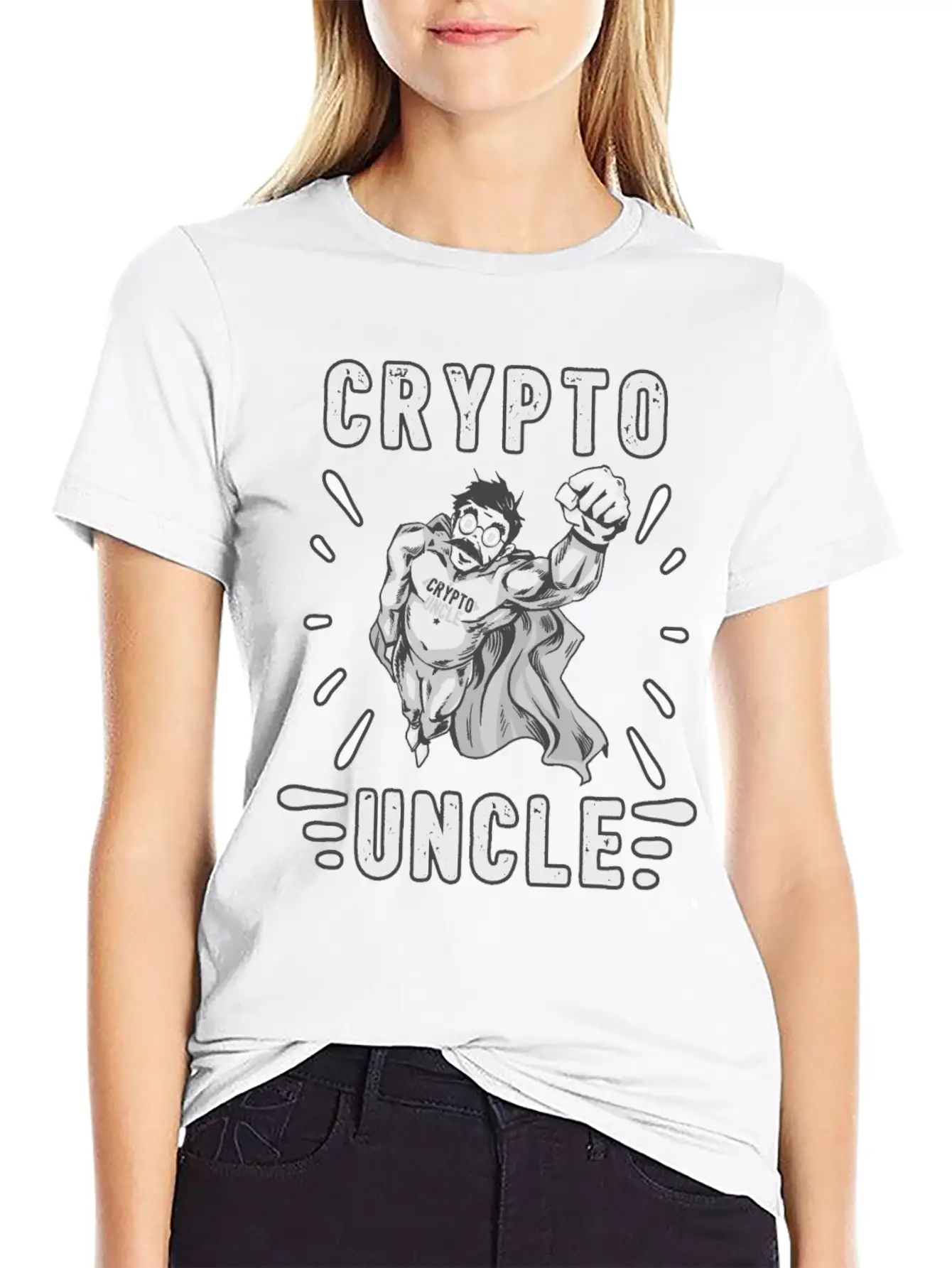 Bitcoin Crypto Uncle Cool Trader Crypto Eth Timeless Short Sleeve Tee – Comfy And Minimalist Design