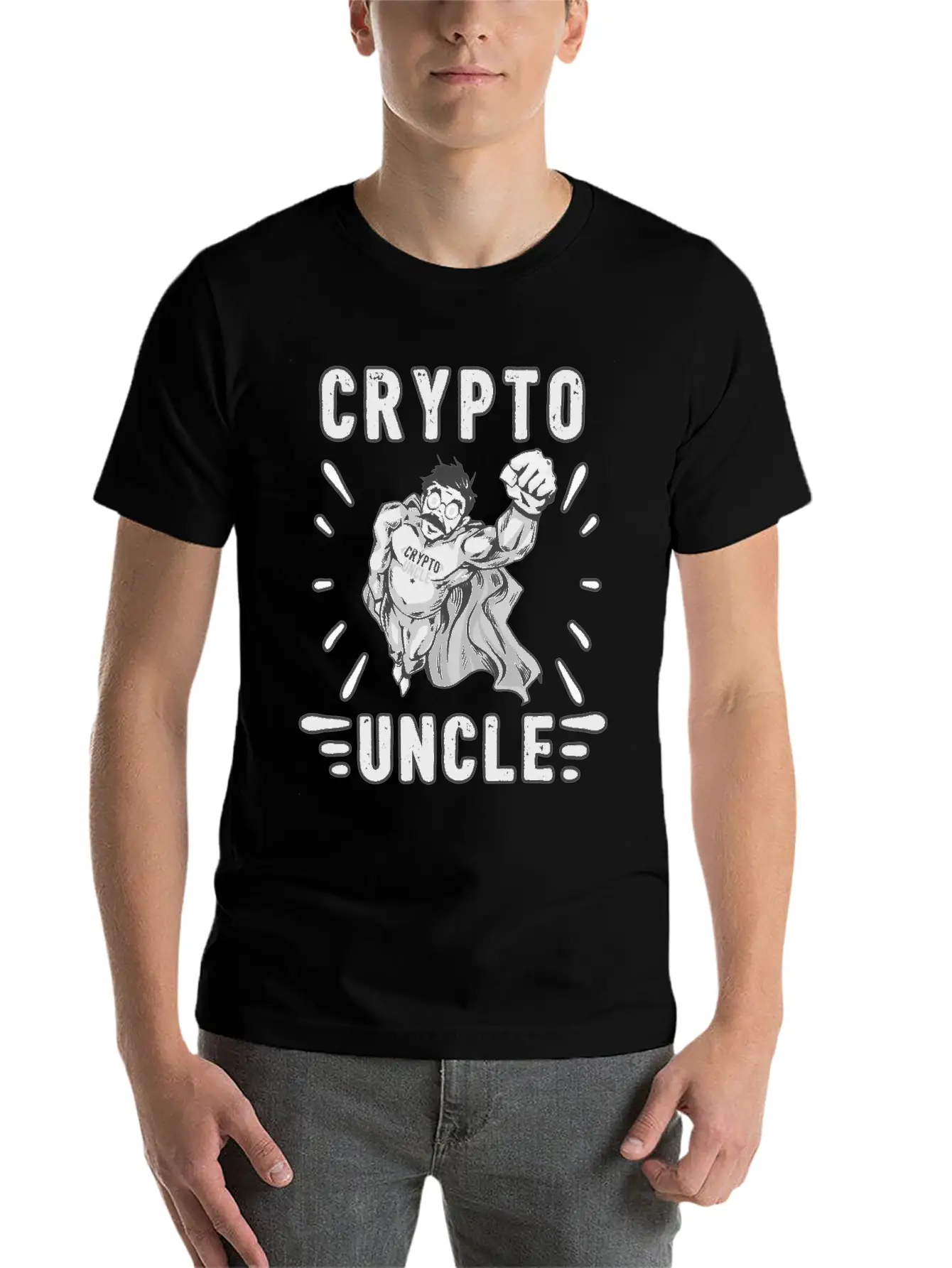 Bitcoin Crypto Uncle Cool Trader Crypto Eth Timeless Short Sleeve Tee – Comfy And Minimalist Design