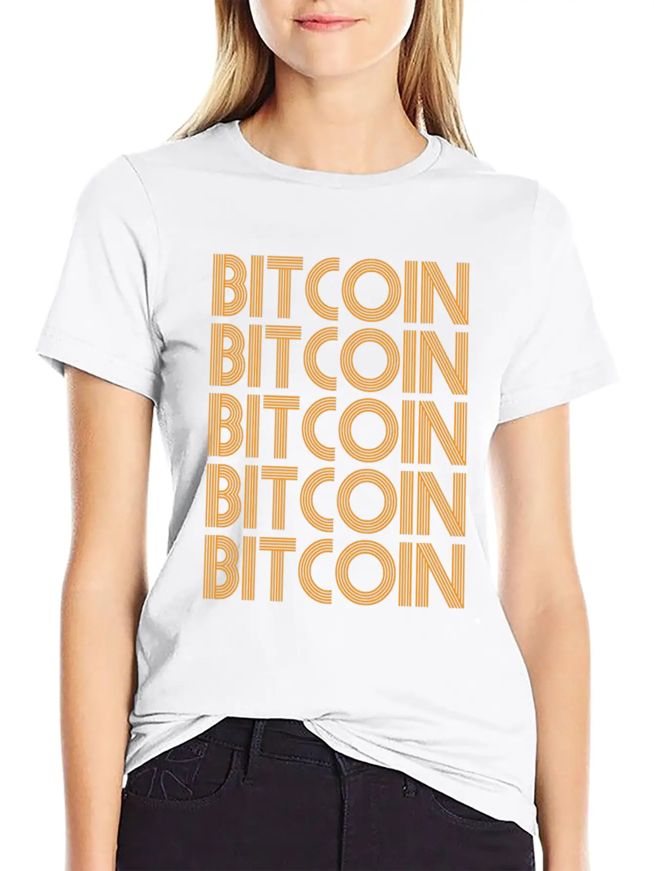 Bitcoin Cryptocurrency - Bitcoins Breathable Soft Cotton T-Shirt – Timeless Casual Look