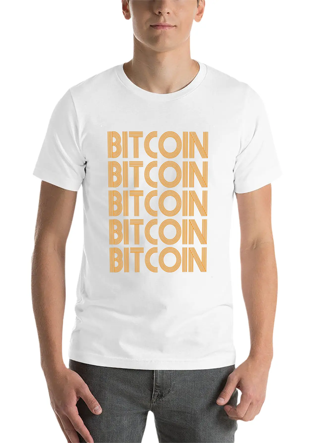 Bitcoin Cryptocurrency - Bitcoins Breathable Soft Cotton T-Shirt – Timeless Casual Look
