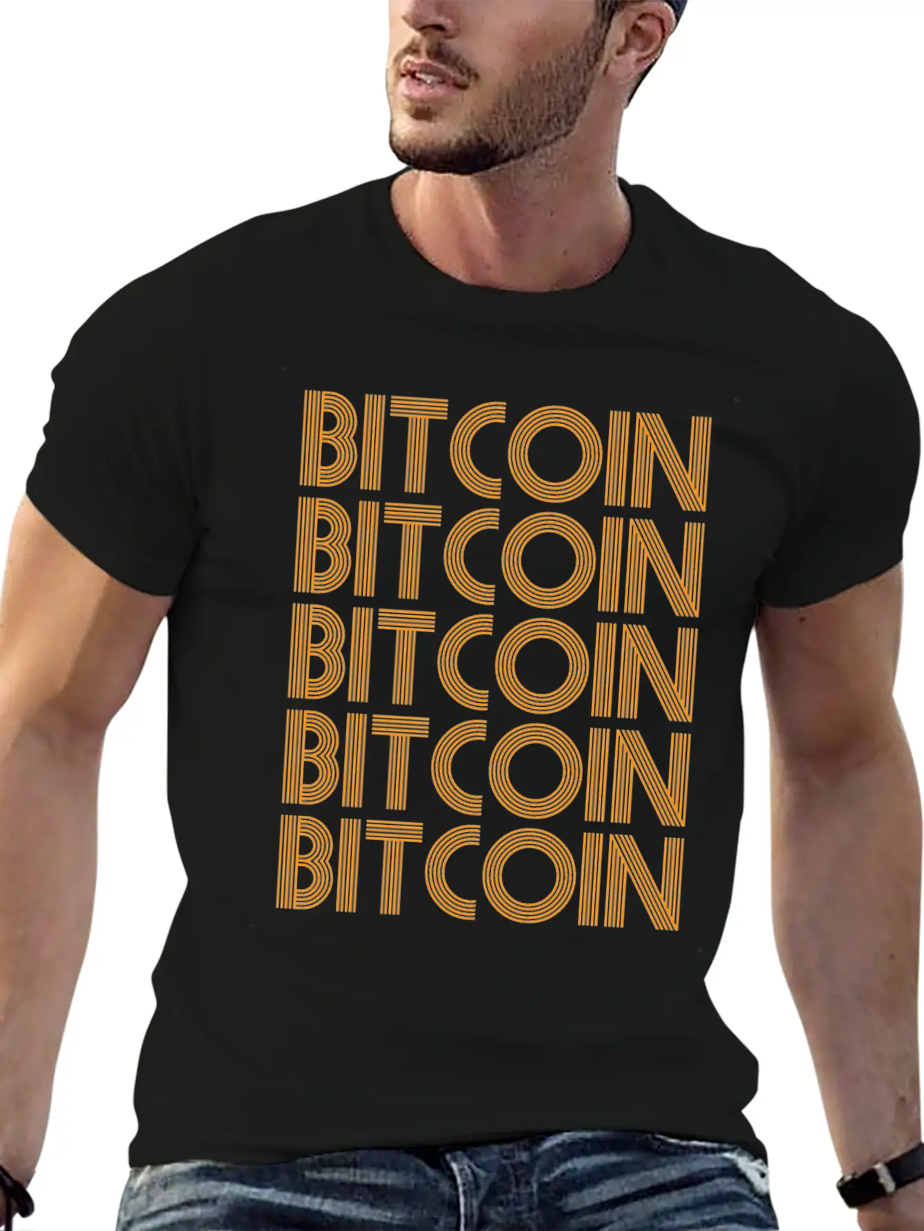 Bitcoin Cryptocurrency - Bitcoins Breathable Soft Cotton T-Shirt – Timeless Casual Look