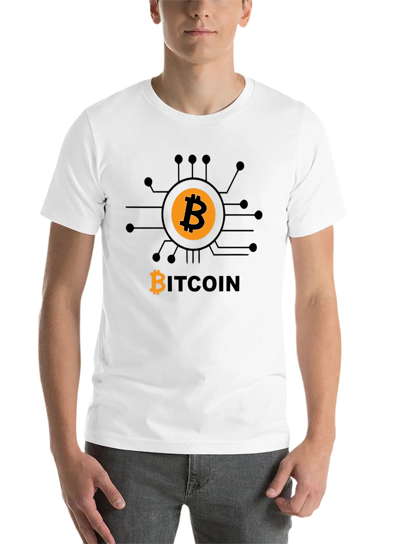 Bitcoin Cryptocurrency Unisex Casual T-Shirt – Clean Design For Daily Comfort
