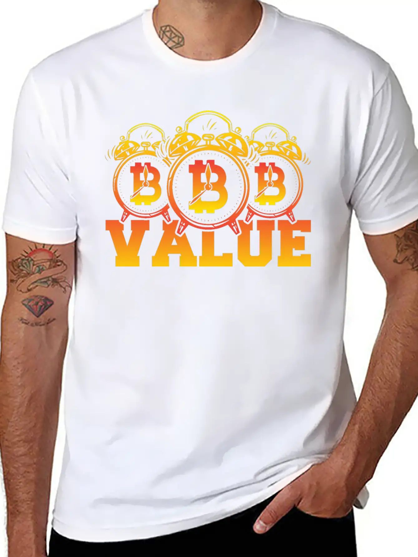 Bitcoin, Dollar, Value, Prediction Timeless Short Sleeve Tee – Comfy And Minimalist Design