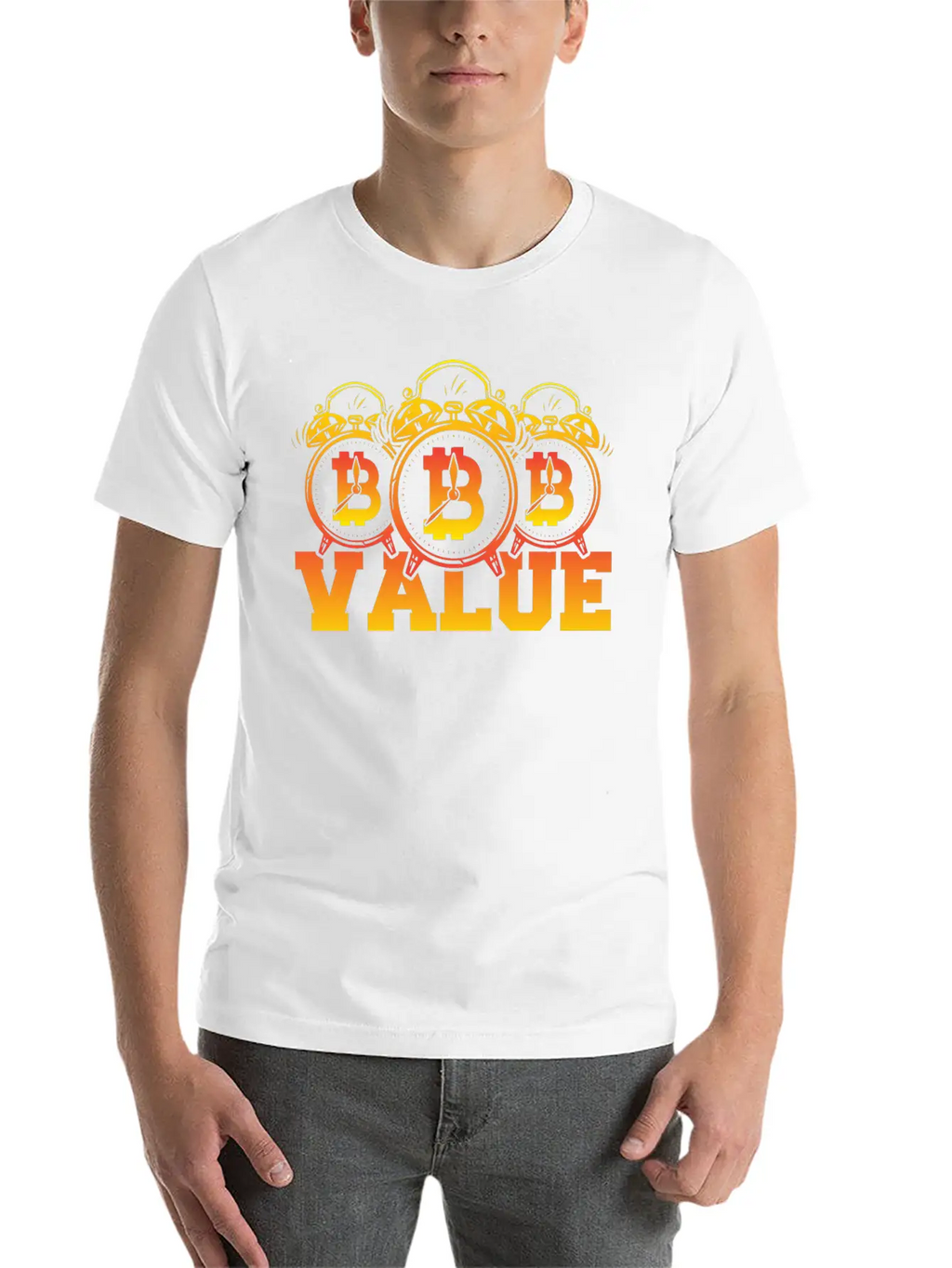 Bitcoin, Dollar, Value, Prediction Timeless Short Sleeve Tee – Comfy And Minimalist Design