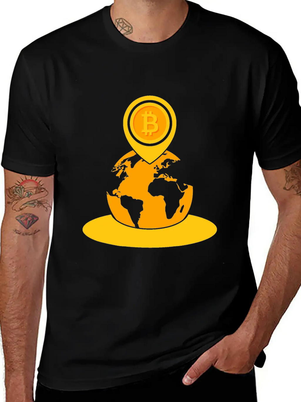 Bitcoin Game To The Moon Rocket Hodl Fun Gift Idea Breathable Soft Cotton T-Shirt – Timeless Casual Look