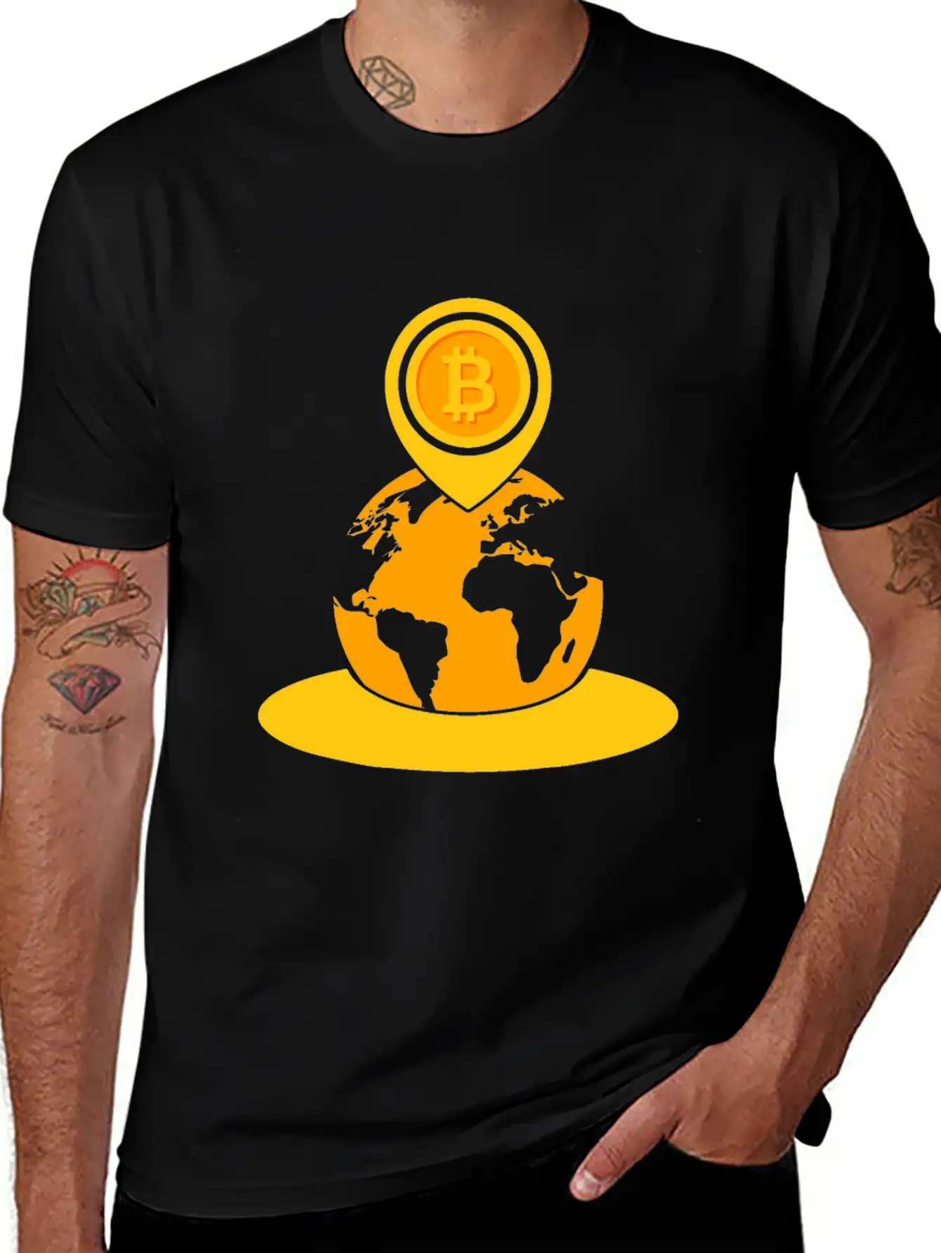 Bitcoin Game To The Moon Rocket Hodl Fun Gift Idea Breathable Soft Cotton T-Shirt – Timeless Casual Look