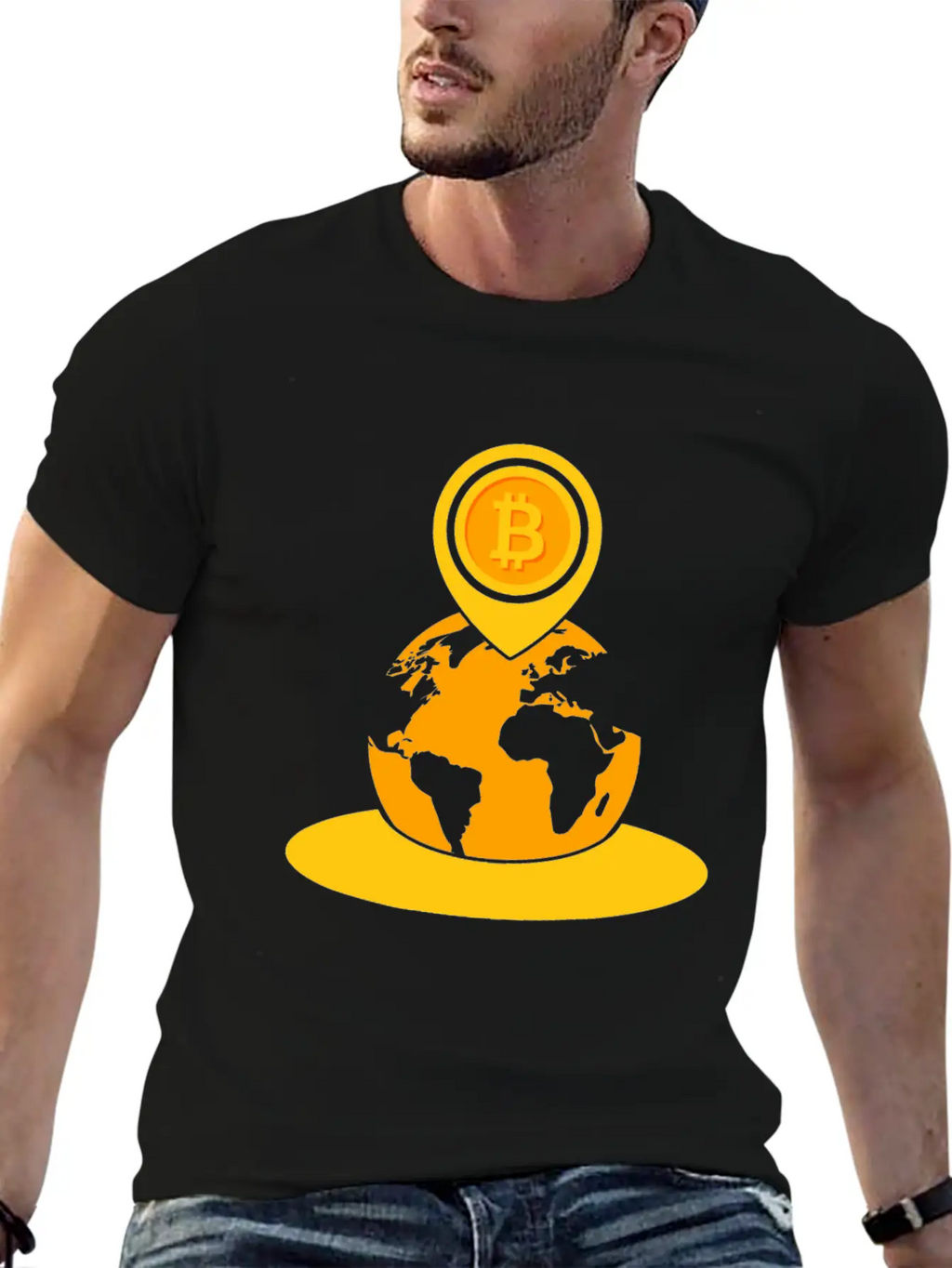 Bitcoin Game To The Moon Rocket Hodl Fun Gift Idea Breathable Soft Cotton T-Shirt – Timeless Casual Look