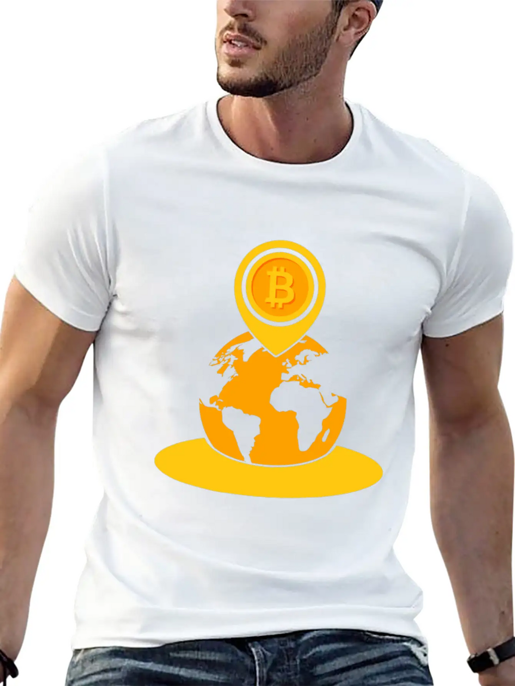 Bitcoin Game To The Moon Rocket Hodl Fun Gift Idea Breathable Soft Cotton T-Shirt – Timeless Casual Look