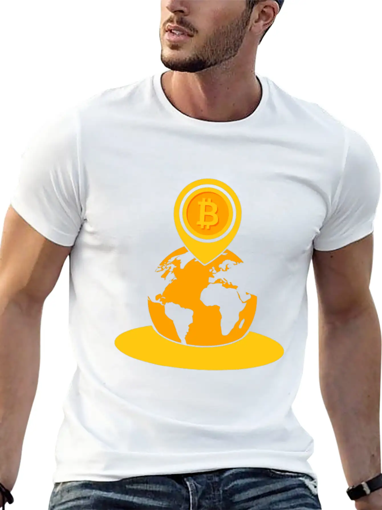 Bitcoin Game To The Moon Rocket Hodl Fun Gift Idea Breathable Soft Cotton T-Shirt – Timeless Casual Look