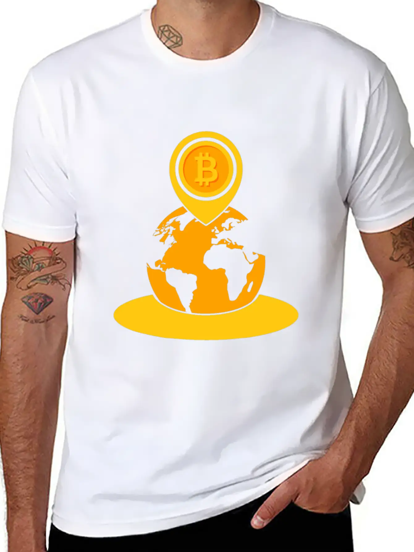 Bitcoin Game To The Moon Rocket Hodl Fun Gift Idea Breathable Soft Cotton T-Shirt – Timeless Casual Look