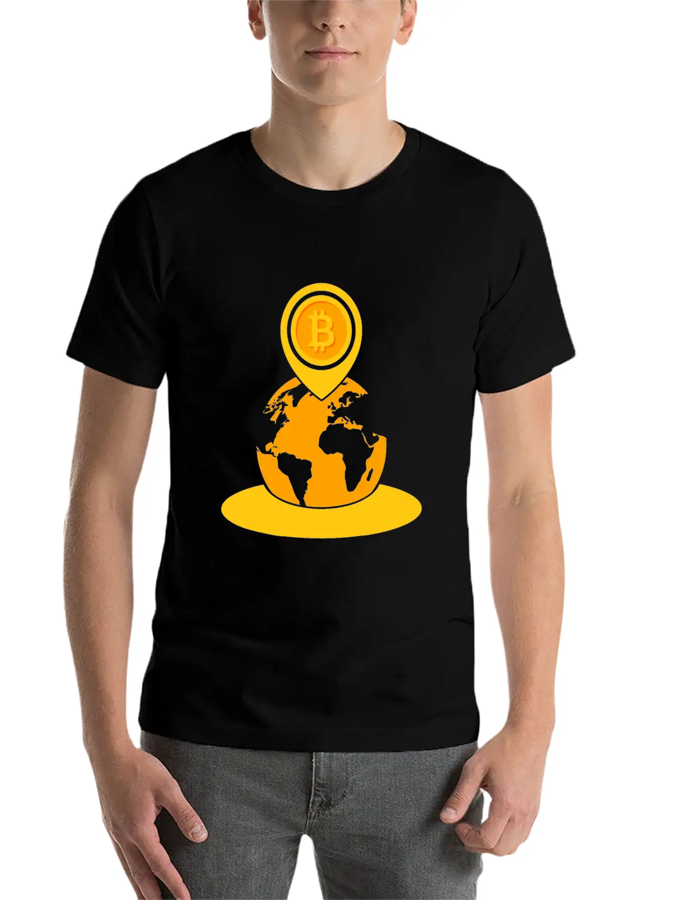 Bitcoin Game To The Moon Rocket Hodl Fun Gift Idea Breathable Soft Cotton T-Shirt – Timeless Casual Look