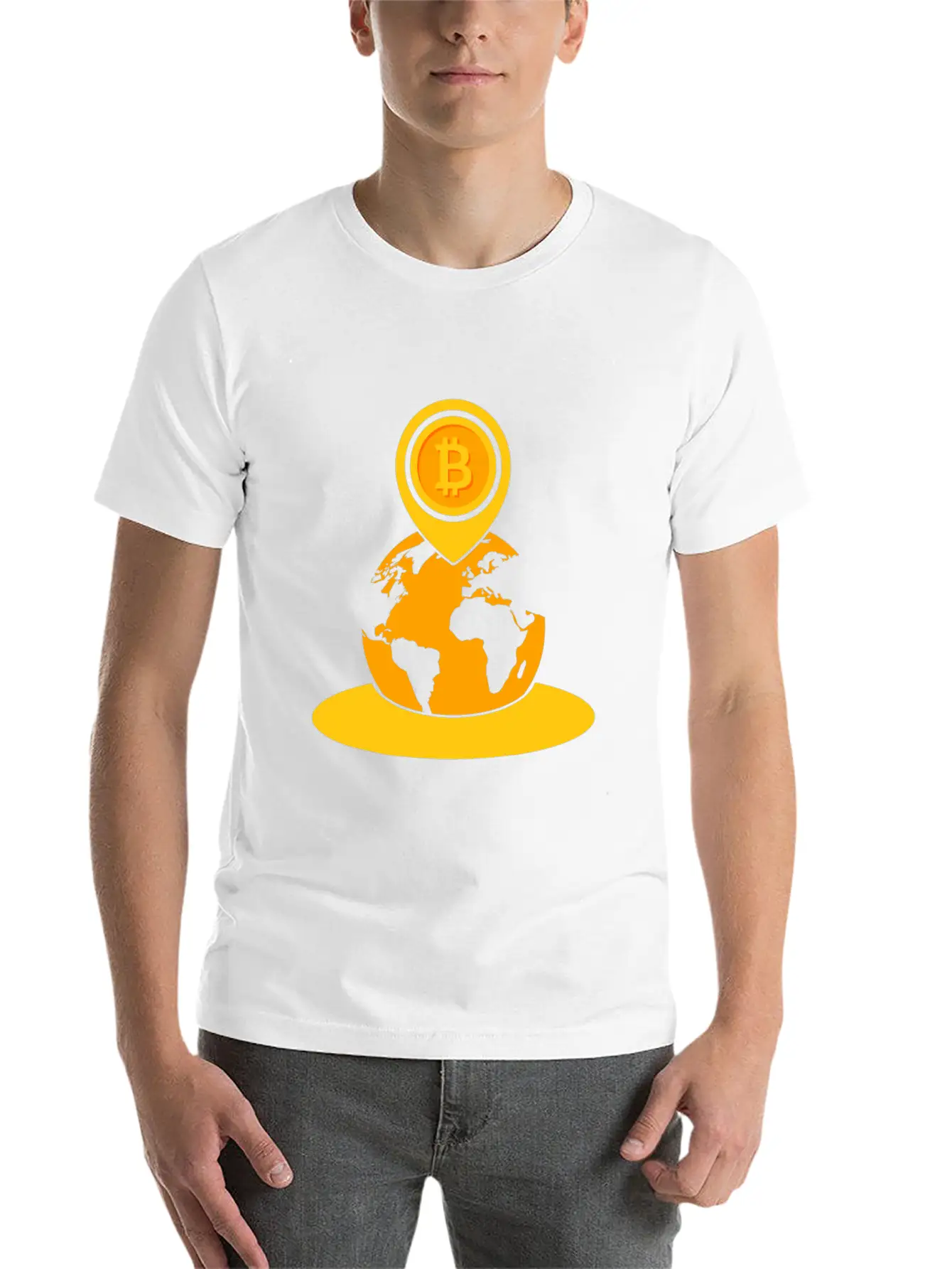 Bitcoin Game To The Moon Rocket Hodl Fun Gift Idea Breathable Soft Cotton T-Shirt – Timeless Casual Look