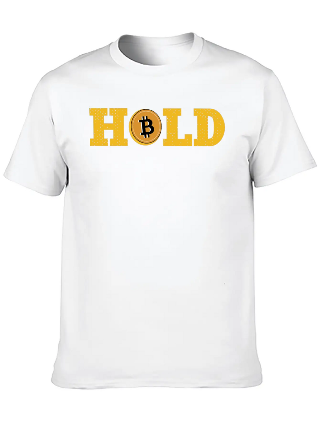 Bitcoin, Hold, Cryptocurrency Relaxed Everyday Tee – Lightweight And Durable Cotton