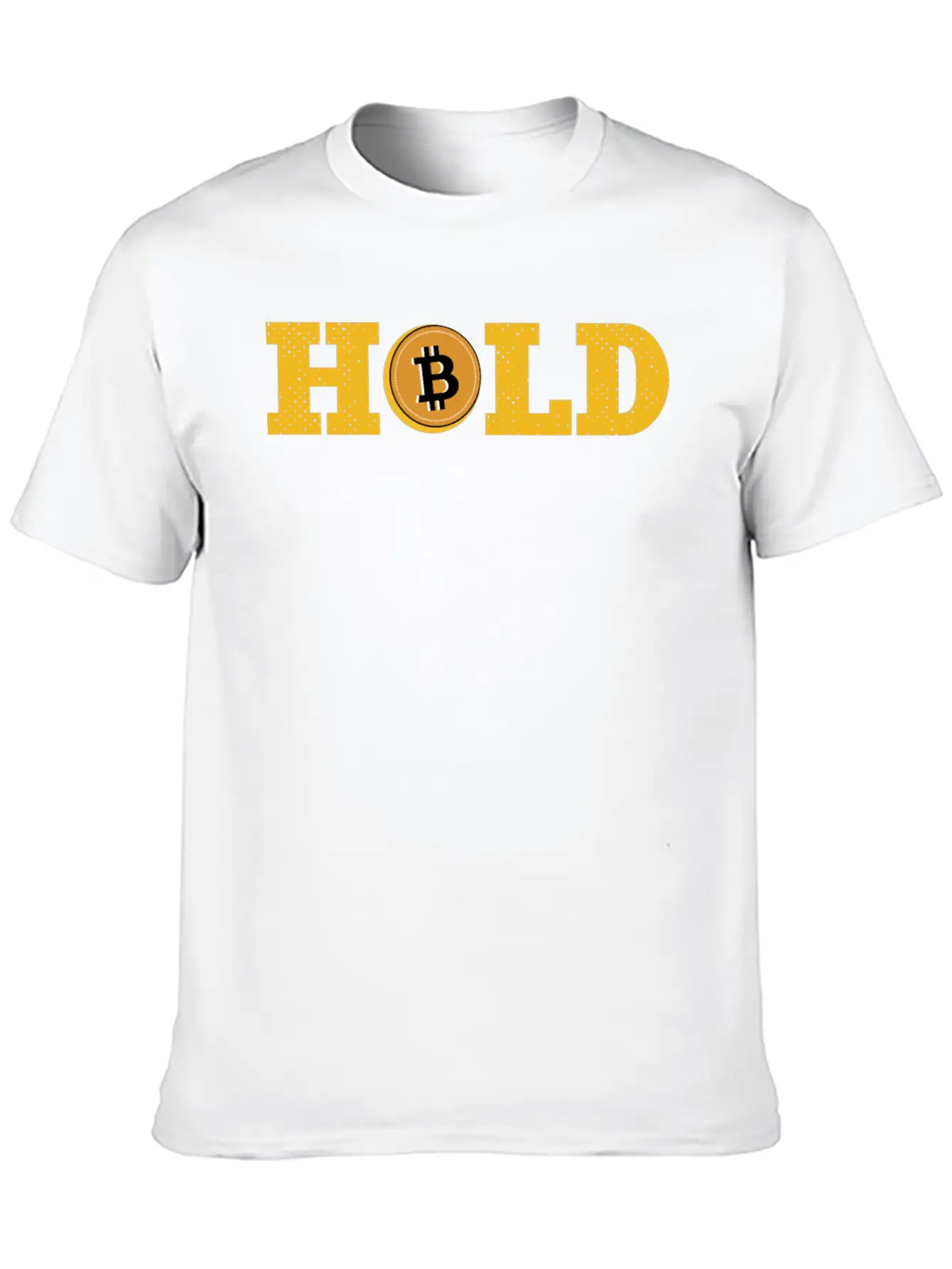 Bitcoin, Hold, Cryptocurrency Relaxed Everyday Tee – Lightweight And Durable Cotton