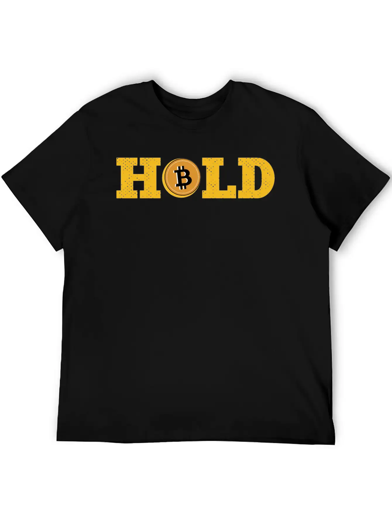 Bitcoin, Hold, Cryptocurrency Relaxed Everyday Tee – Lightweight And Durable Cotton