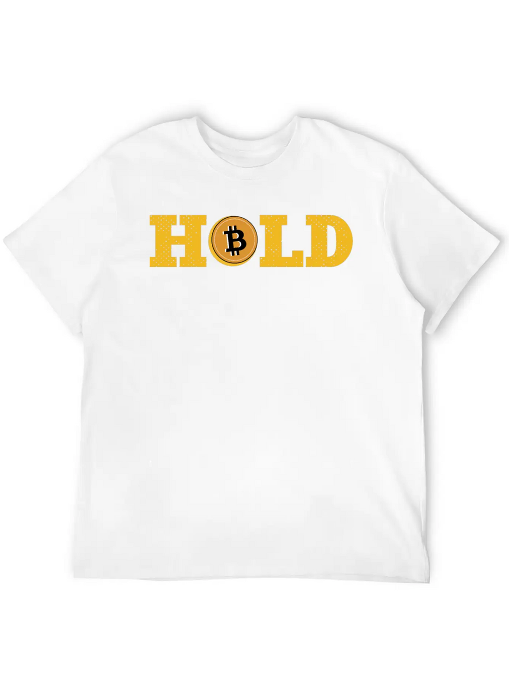 Bitcoin, Hold, Cryptocurrency Relaxed Everyday Tee – Lightweight And Durable Cotton