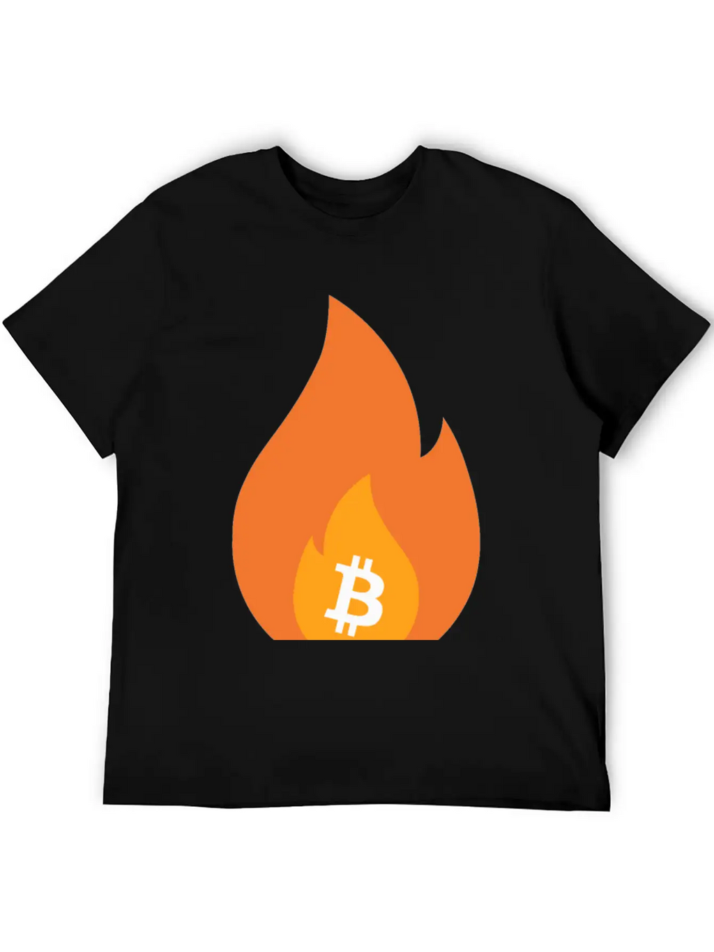 Bitcoin Is Lit - BTC On Fire - Bullish AF Stylish Everyday T-Shirt – Unisex Basic Cotton Tee