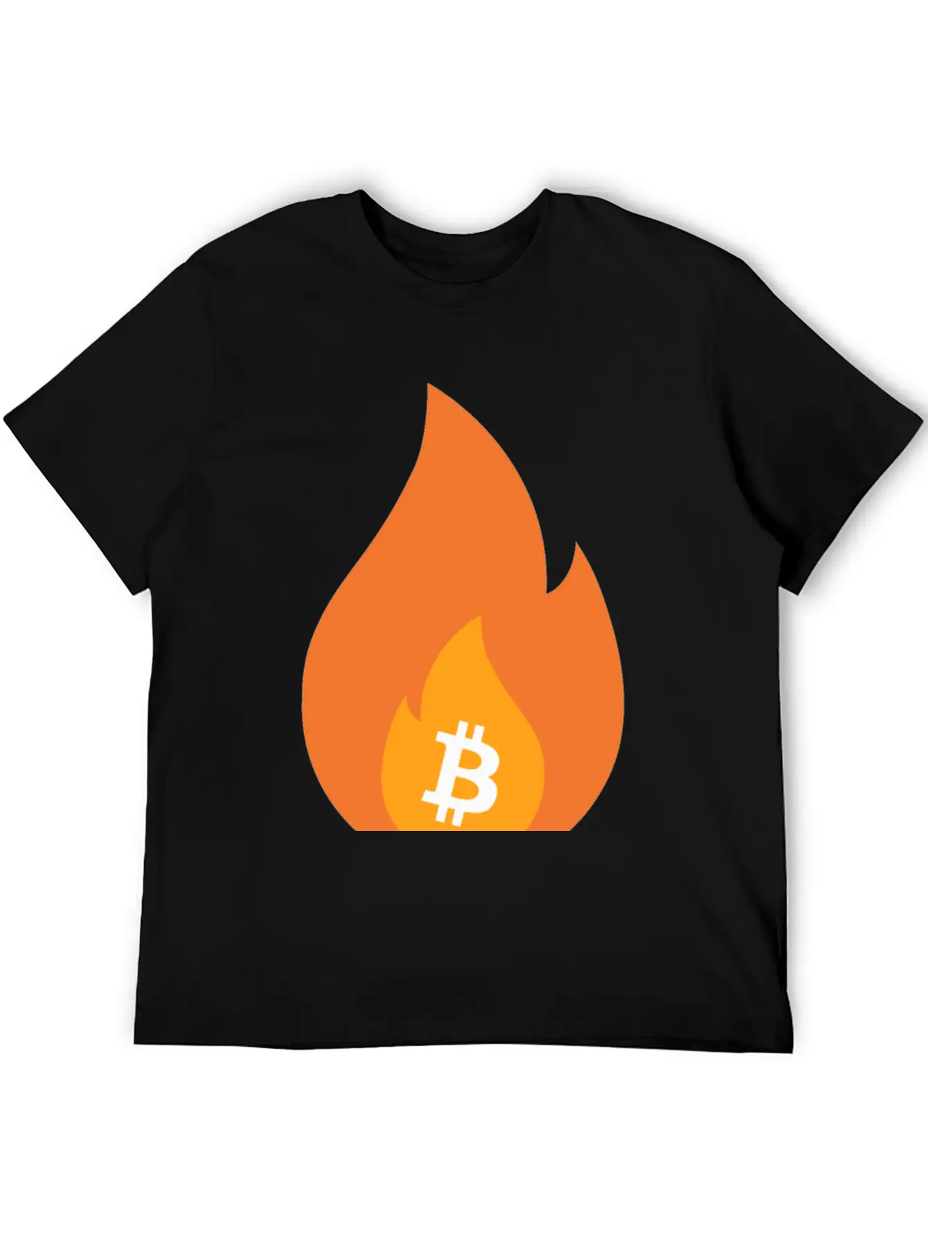 Bitcoin Is Lit - BTC On Fire - Bullish AF Stylish Everyday T-Shirt – Unisex Basic Cotton Tee