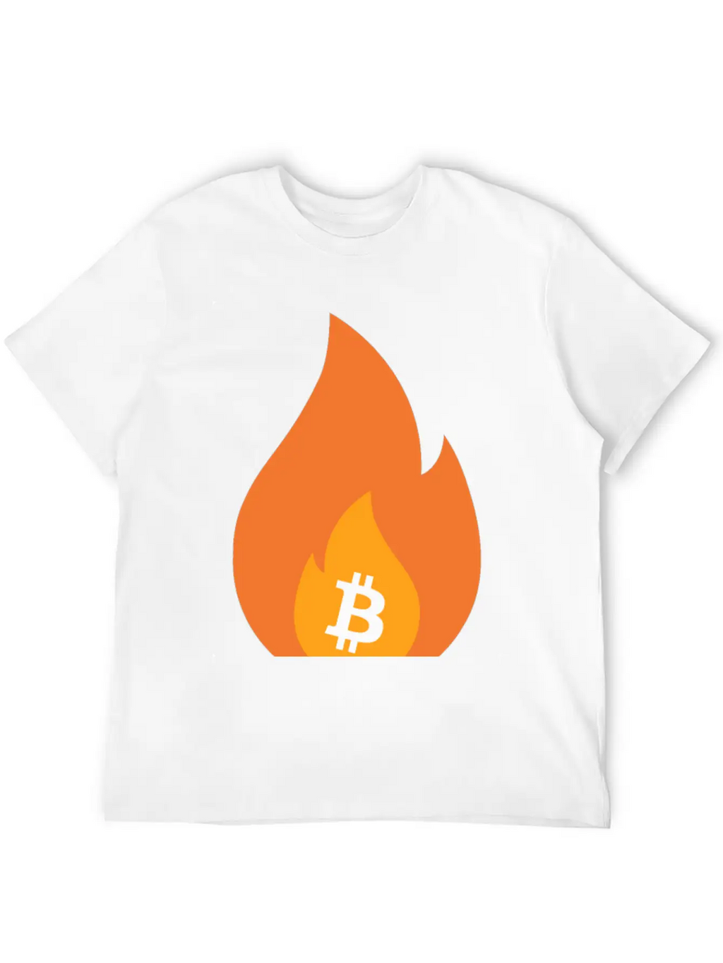 Bitcoin Is Lit - BTC On Fire - Bullish AF Stylish Everyday T-Shirt – Unisex Basic Cotton Tee