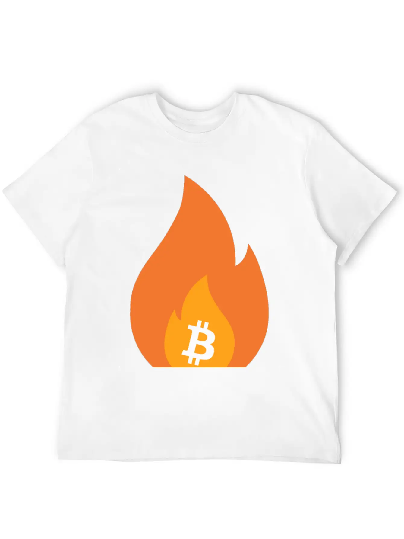 Bitcoin Is Lit - BTC On Fire - Bullish AF Stylish Everyday T-Shirt – Unisex Basic Cotton Tee