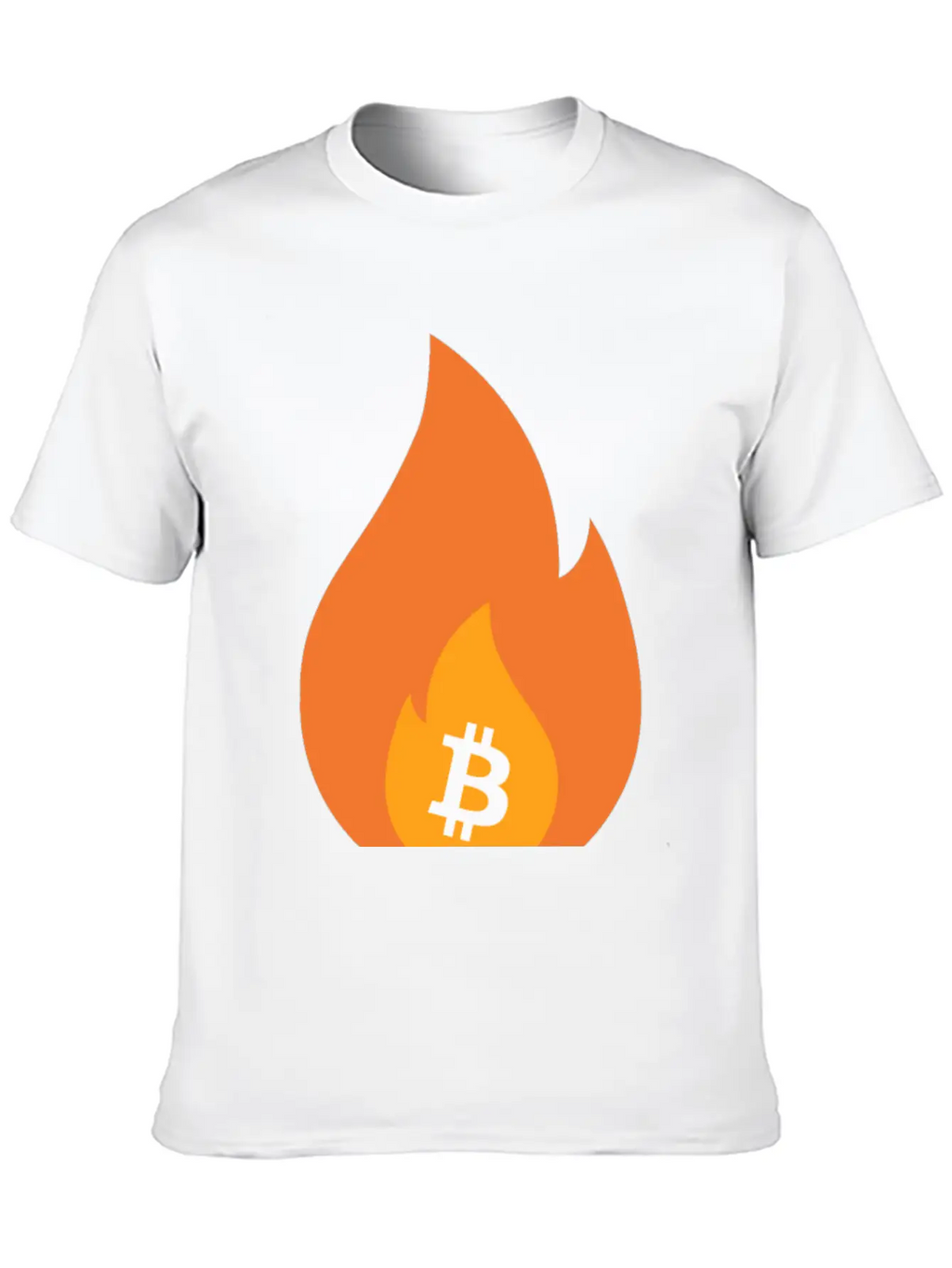 Bitcoin Is Lit - BTC On Fire - Bullish AF Stylish Everyday T-Shirt – Unisex Basic Cotton Tee