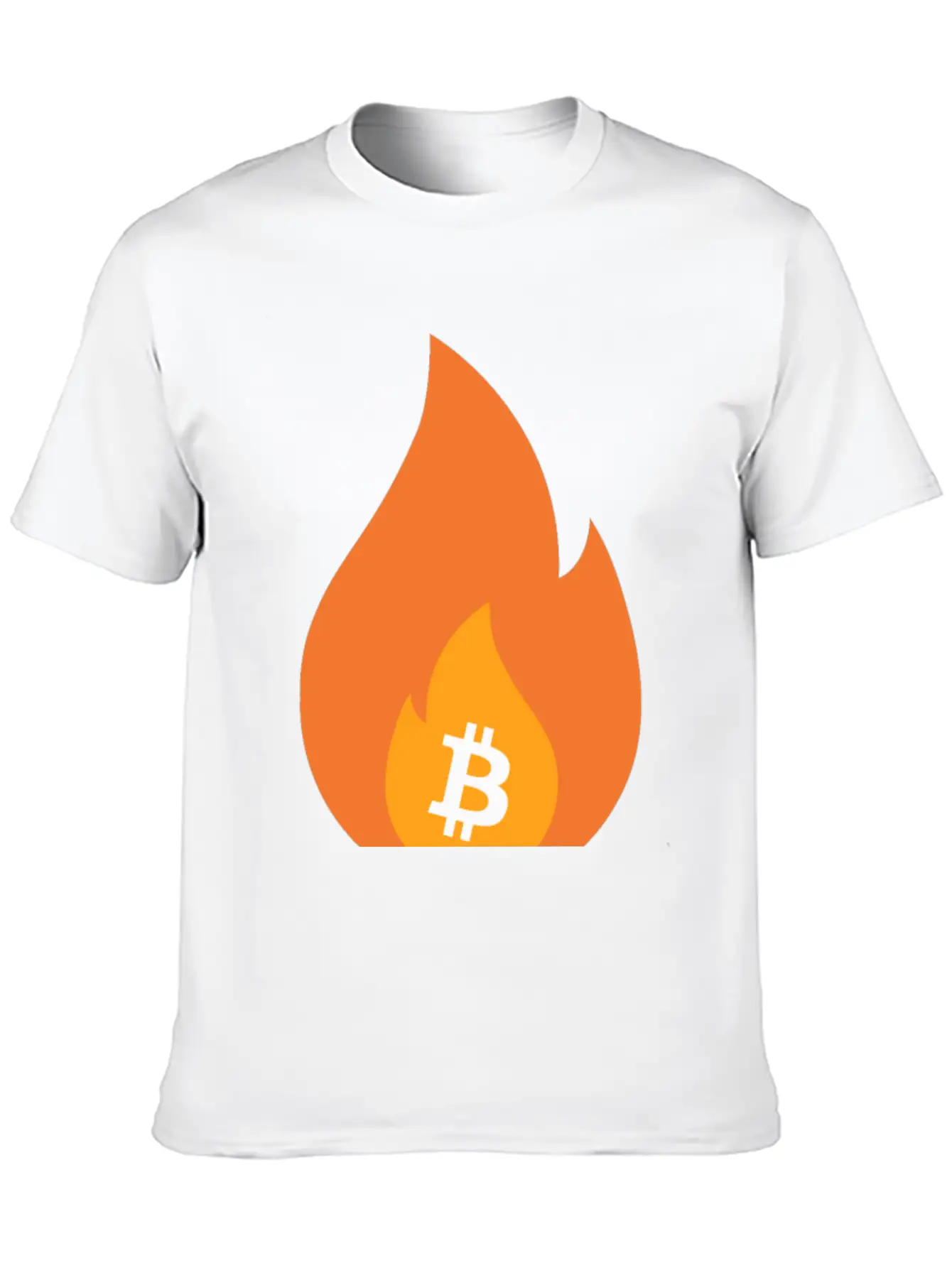 Bitcoin Is Lit - BTC On Fire - Bullish AF Stylish Everyday T-Shirt – Unisex Basic Cotton Tee