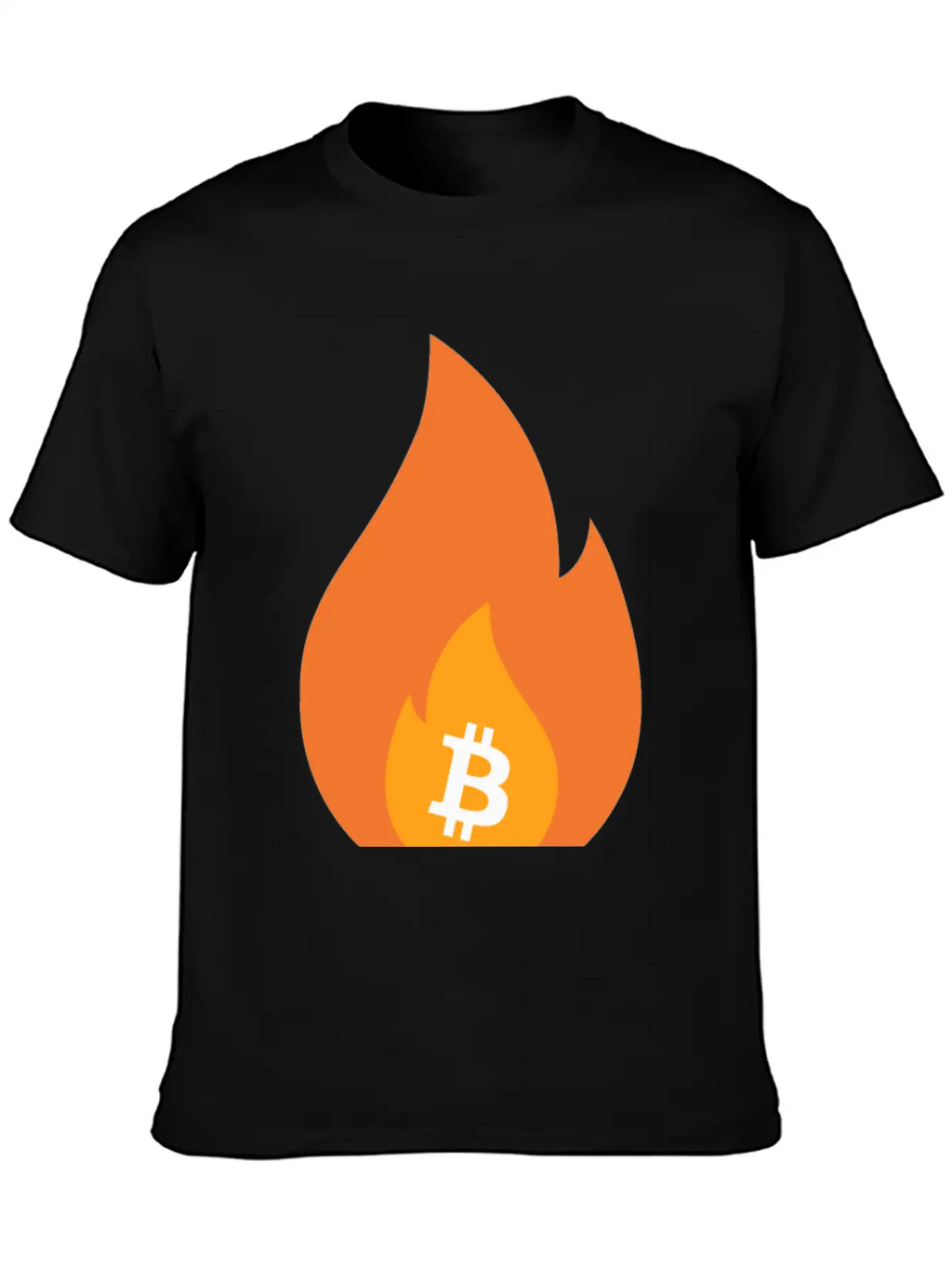 Bitcoin Is Lit - BTC On Fire - Bullish AF Stylish Everyday T-Shirt – Unisex Basic Cotton Tee