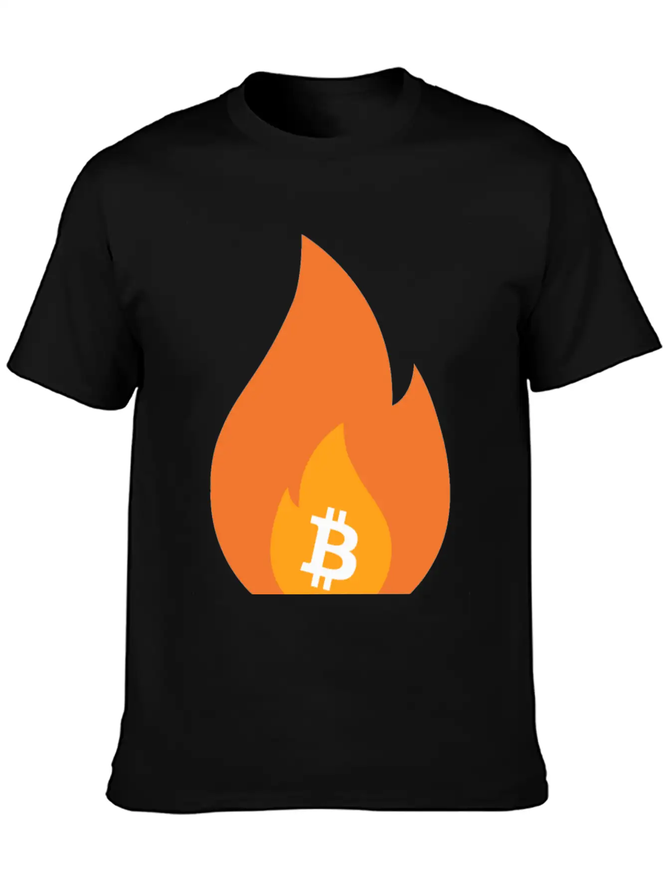 Bitcoin Is Lit - BTC On Fire - Bullish AF Stylish Everyday T-Shirt – Unisex Basic Cotton Tee