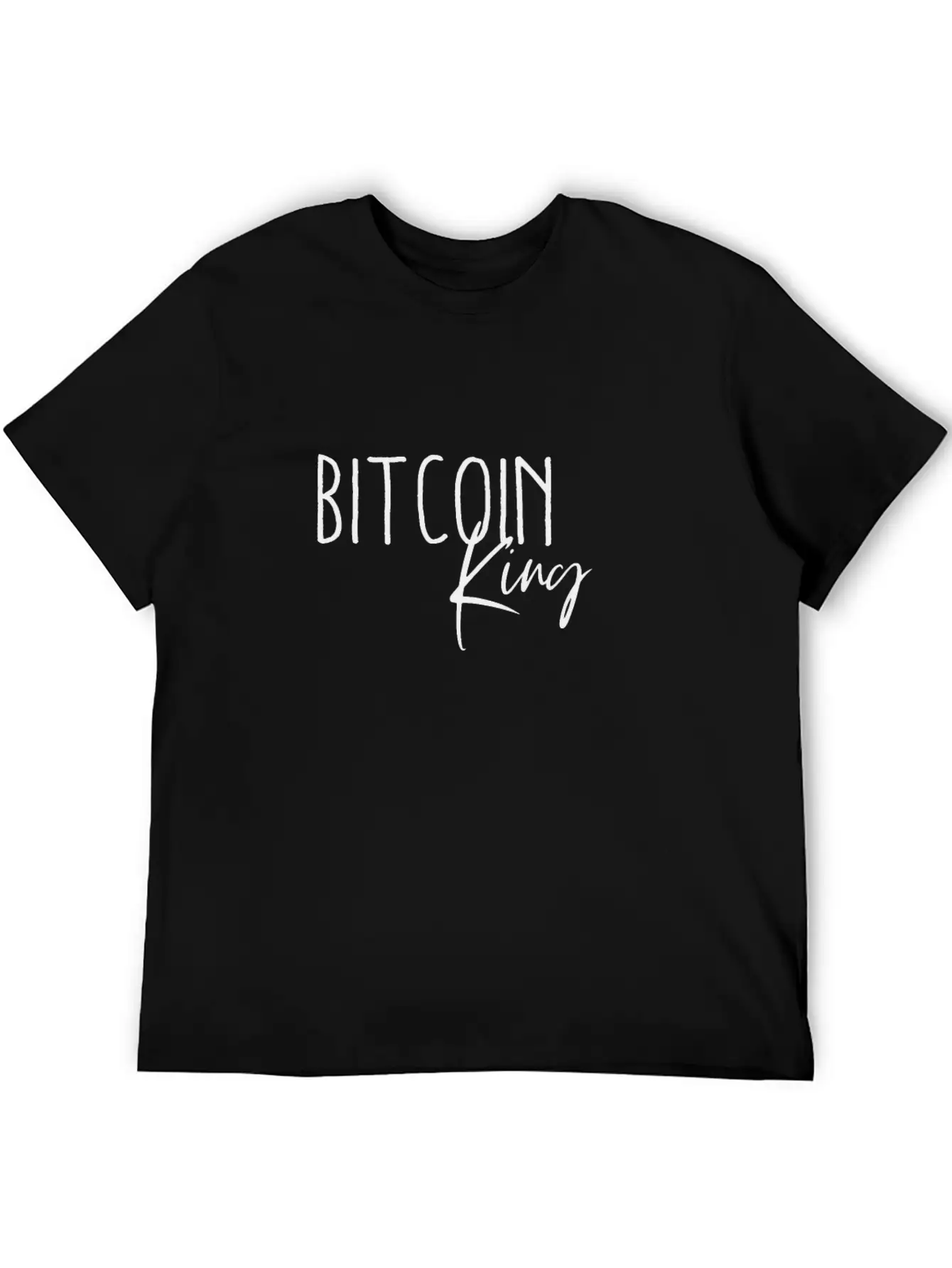 Bitcoin King Breathable Graphic T-Shirt – Perfect For Casual Days