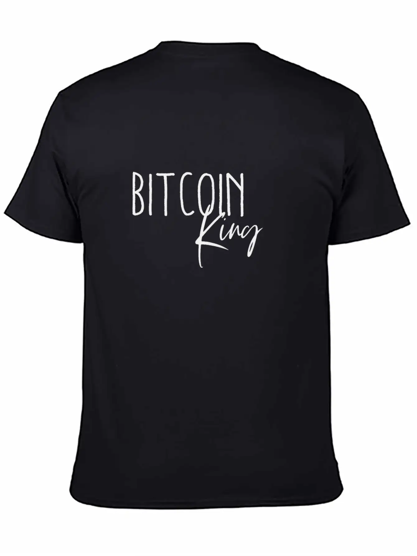 Bitcoin King Breathable Graphic T-Shirt – Perfect For Casual Days
