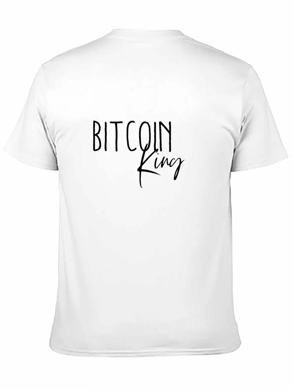 Bitcoin King Breathable Graphic T-Shirt – Perfect For Casual Days