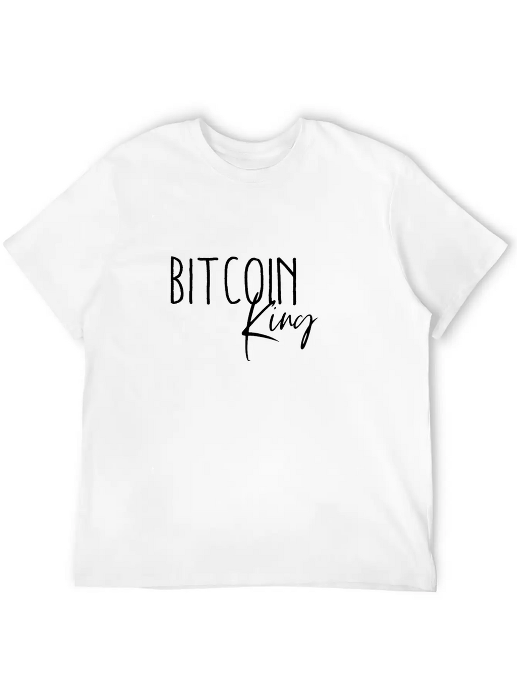 Bitcoin King Breathable Graphic T-Shirt – Perfect For Casual Days
