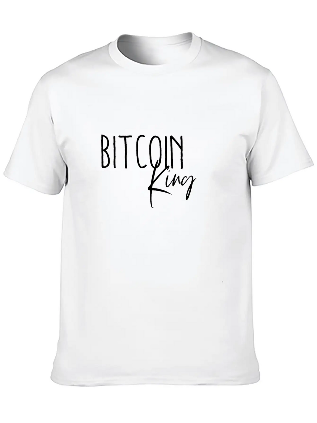 Bitcoin King Breathable Graphic T-Shirt – Perfect For Casual Days