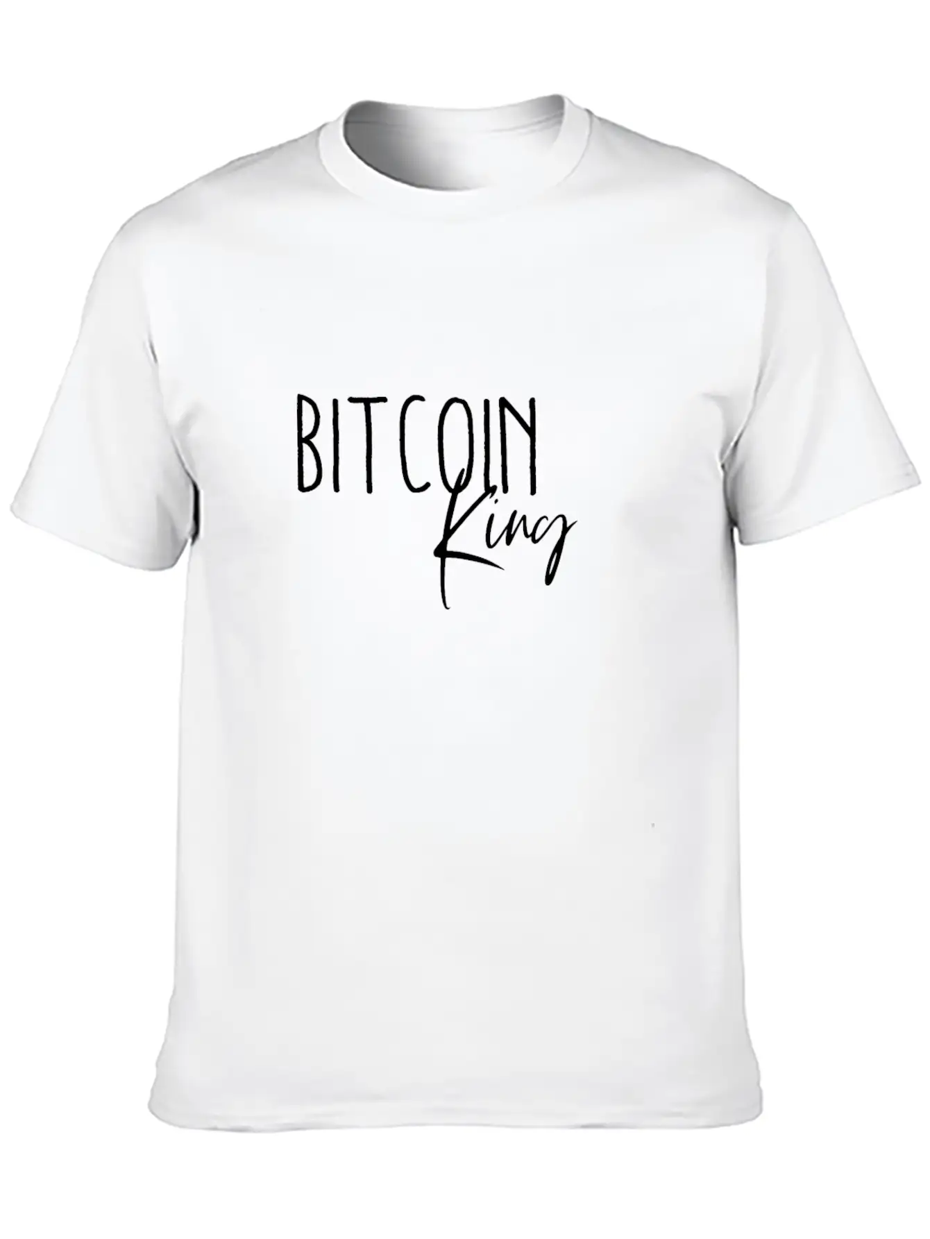 Bitcoin King Breathable Graphic T-Shirt – Perfect For Casual Days