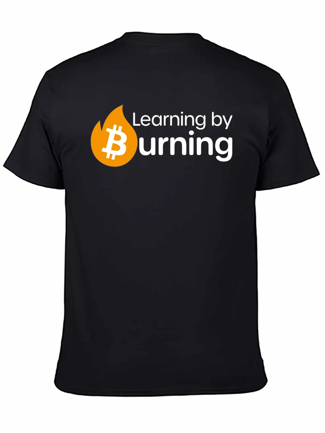 Bitcoin - Learning By Burning Relaxed Everyday Tee – Lightweight And Durable Cotton