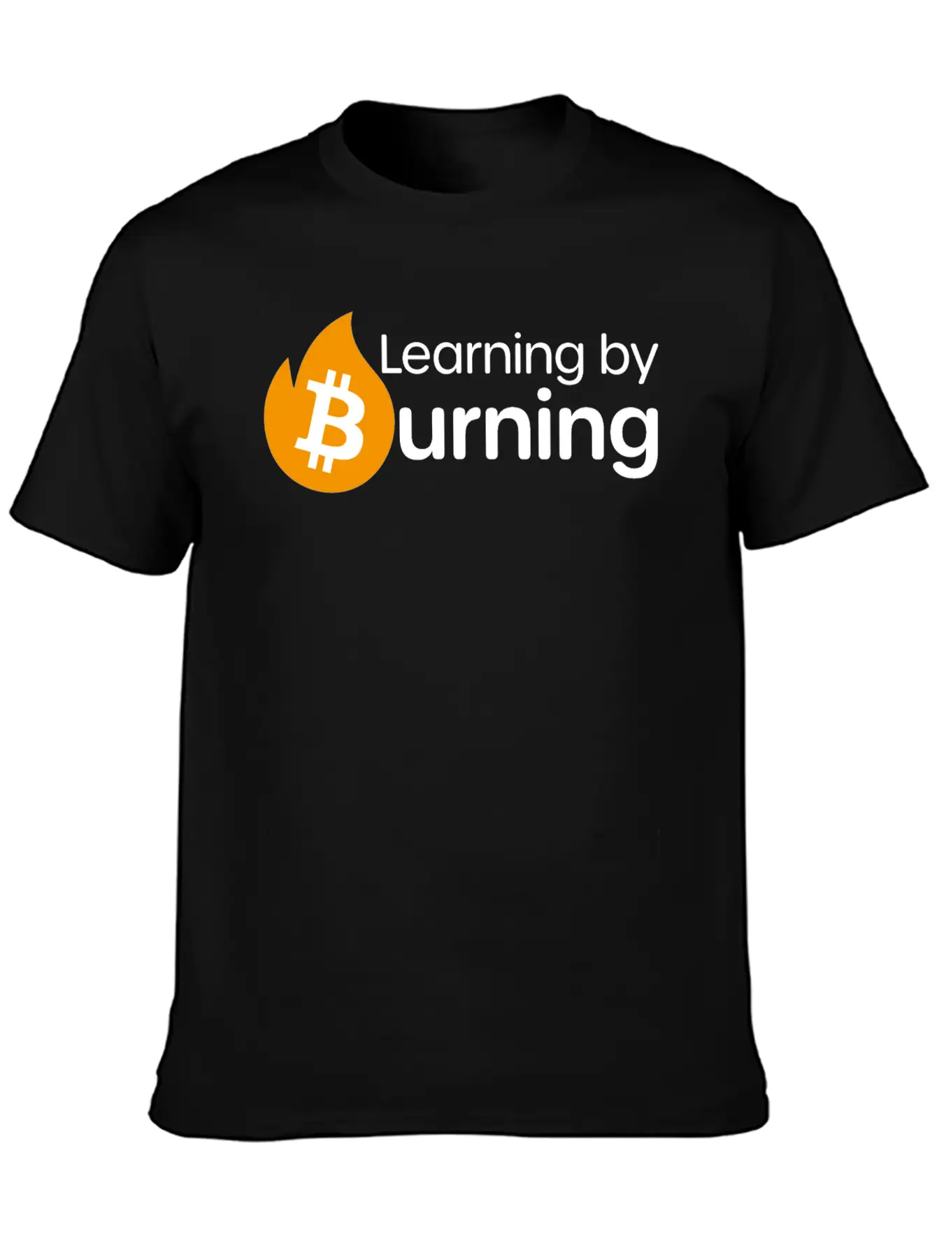 Bitcoin - Learning By Burning Relaxed Everyday Tee – Lightweight And Durable Cotton
