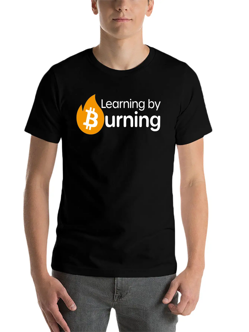 Bitcoin - Learning By Burning Relaxed Everyday Tee – Lightweight And Durable Cotton