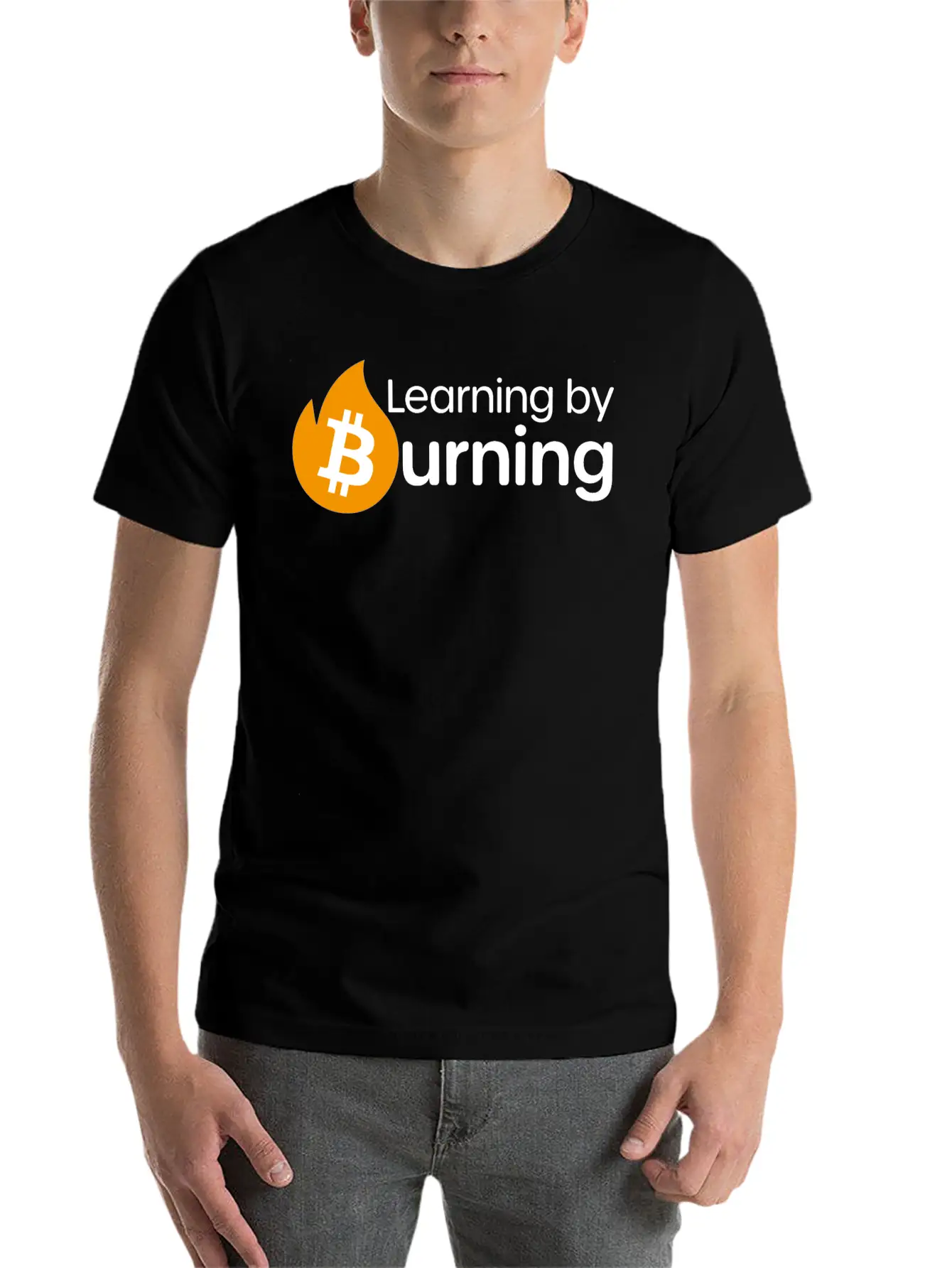Bitcoin - Learning By Burning Relaxed Everyday Tee – Lightweight And Durable Cotton