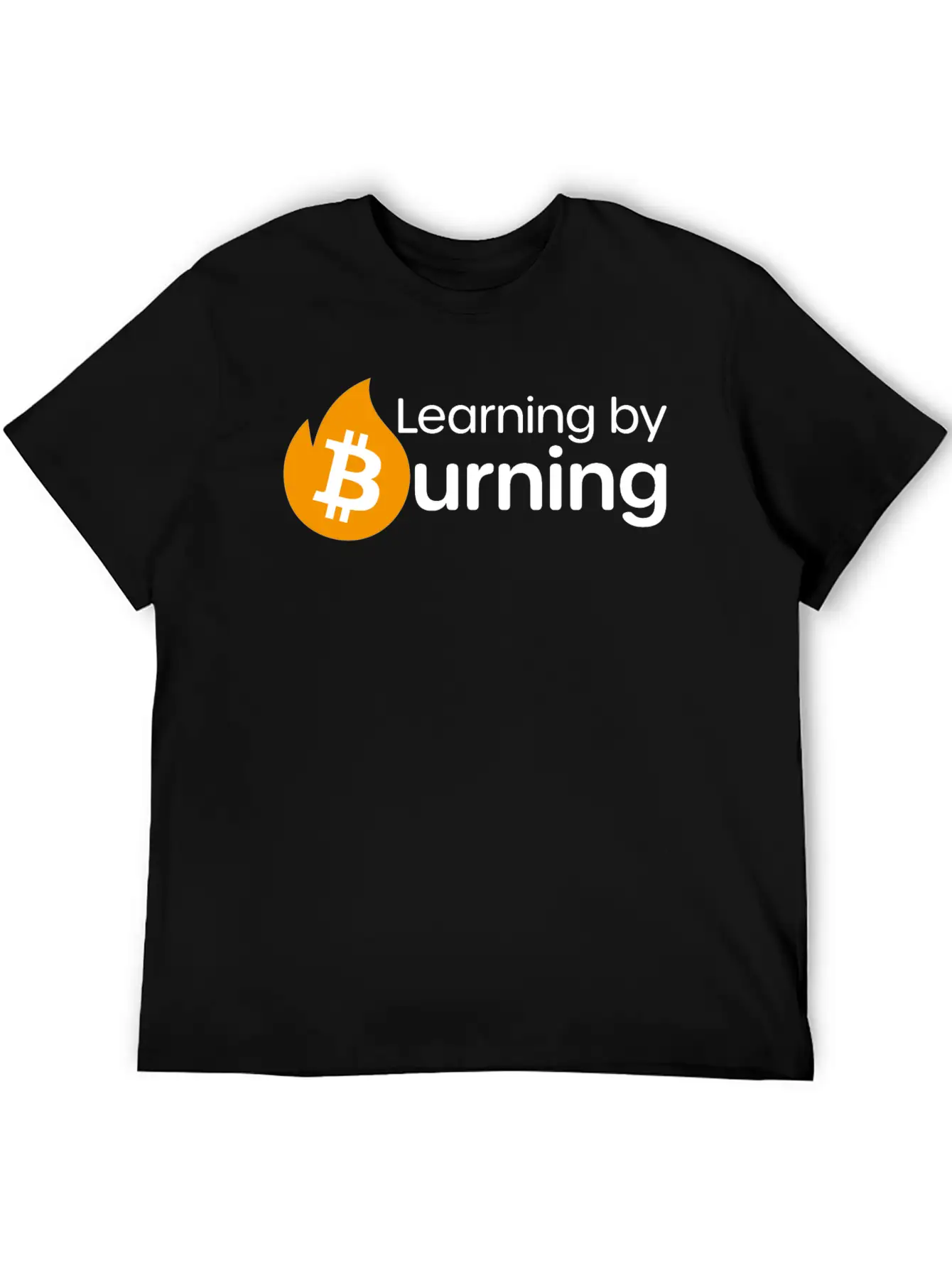 Bitcoin - Learning By Burning Relaxed Everyday Tee – Lightweight And Durable Cotton