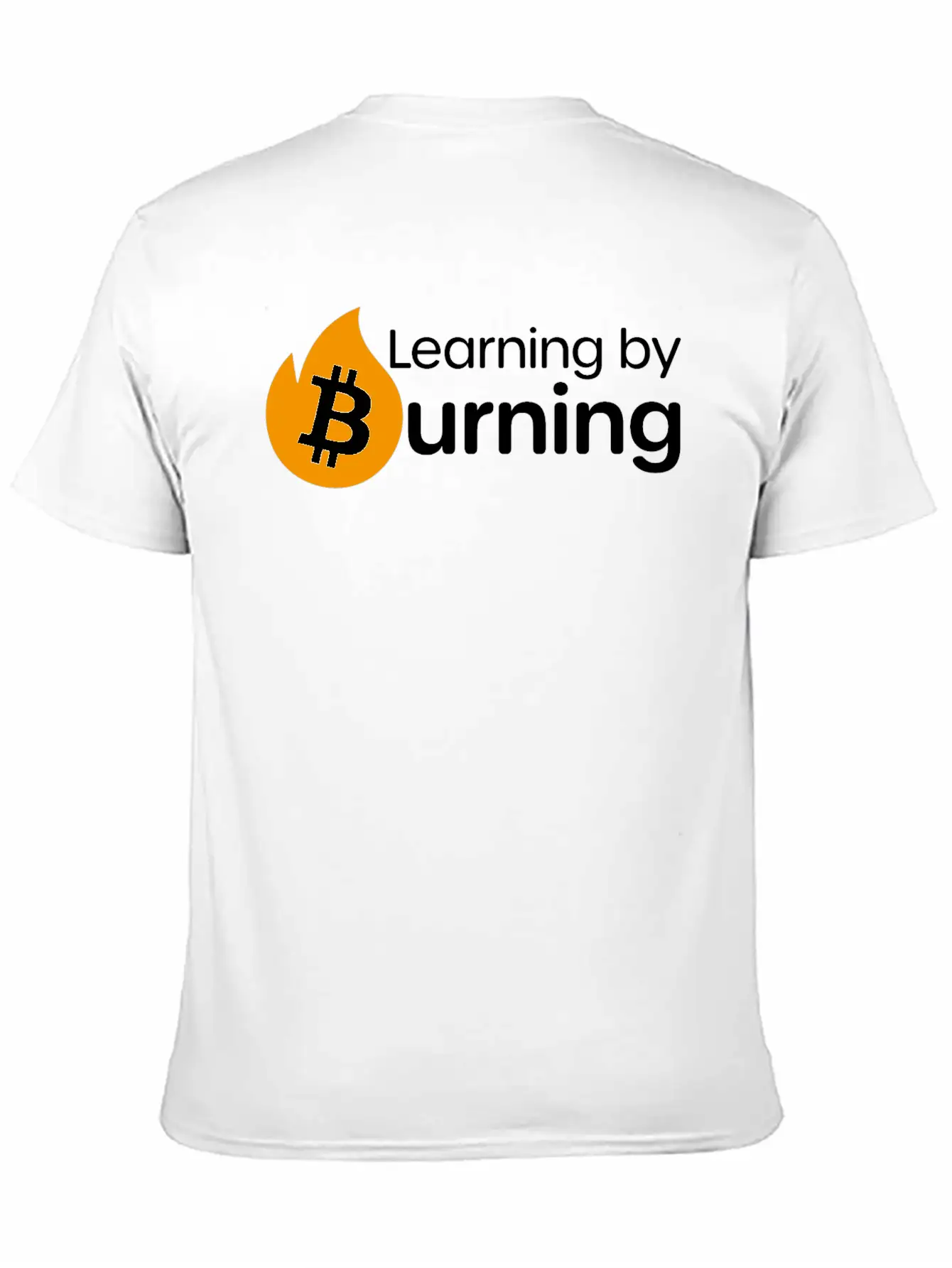 Bitcoin - Learning By Burning Relaxed Everyday Tee – Lightweight And Durable Cotton