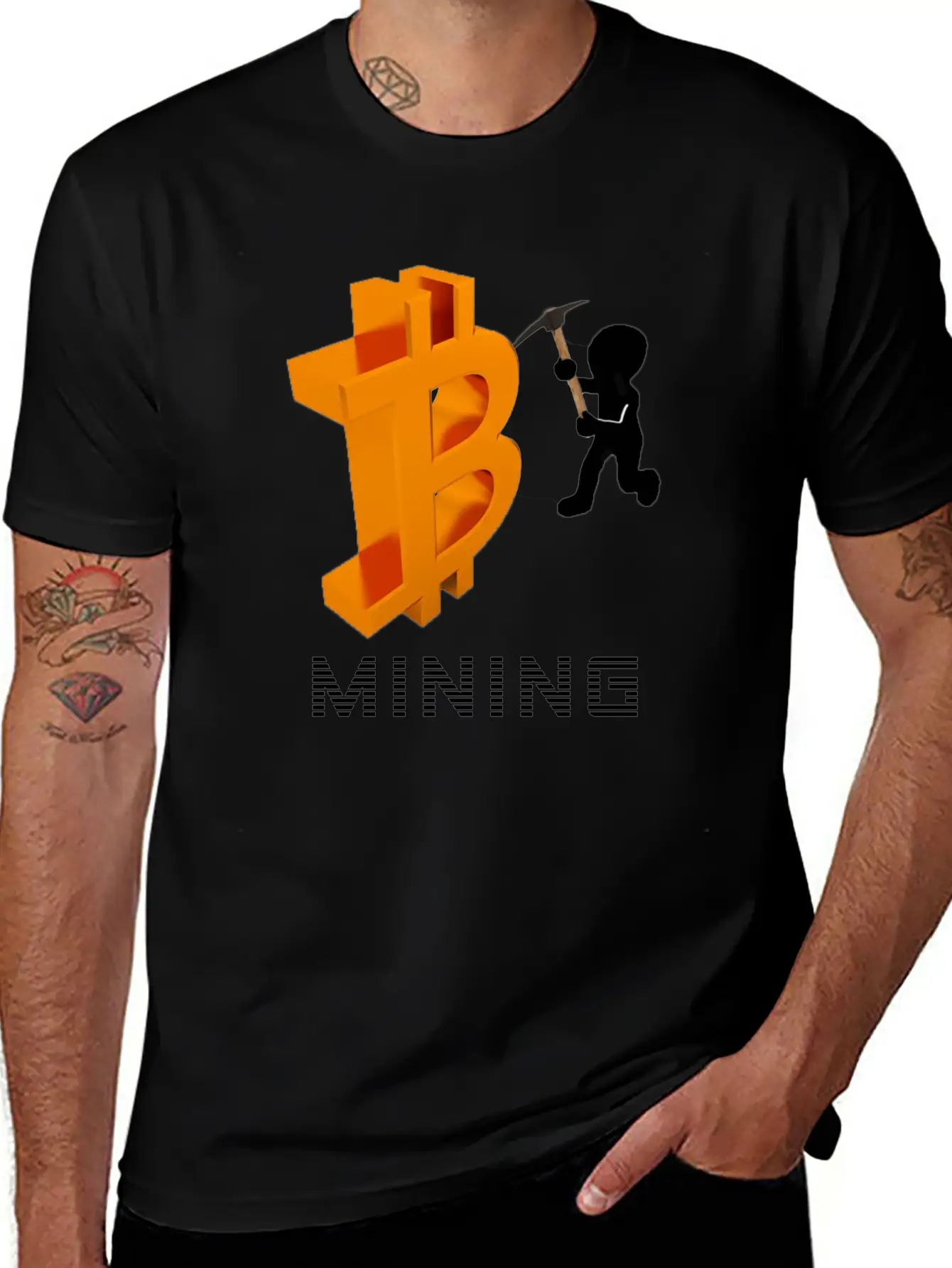 Bitcoin Mining Unisex Casual T-Shirt – Clean Design For Daily Comfort