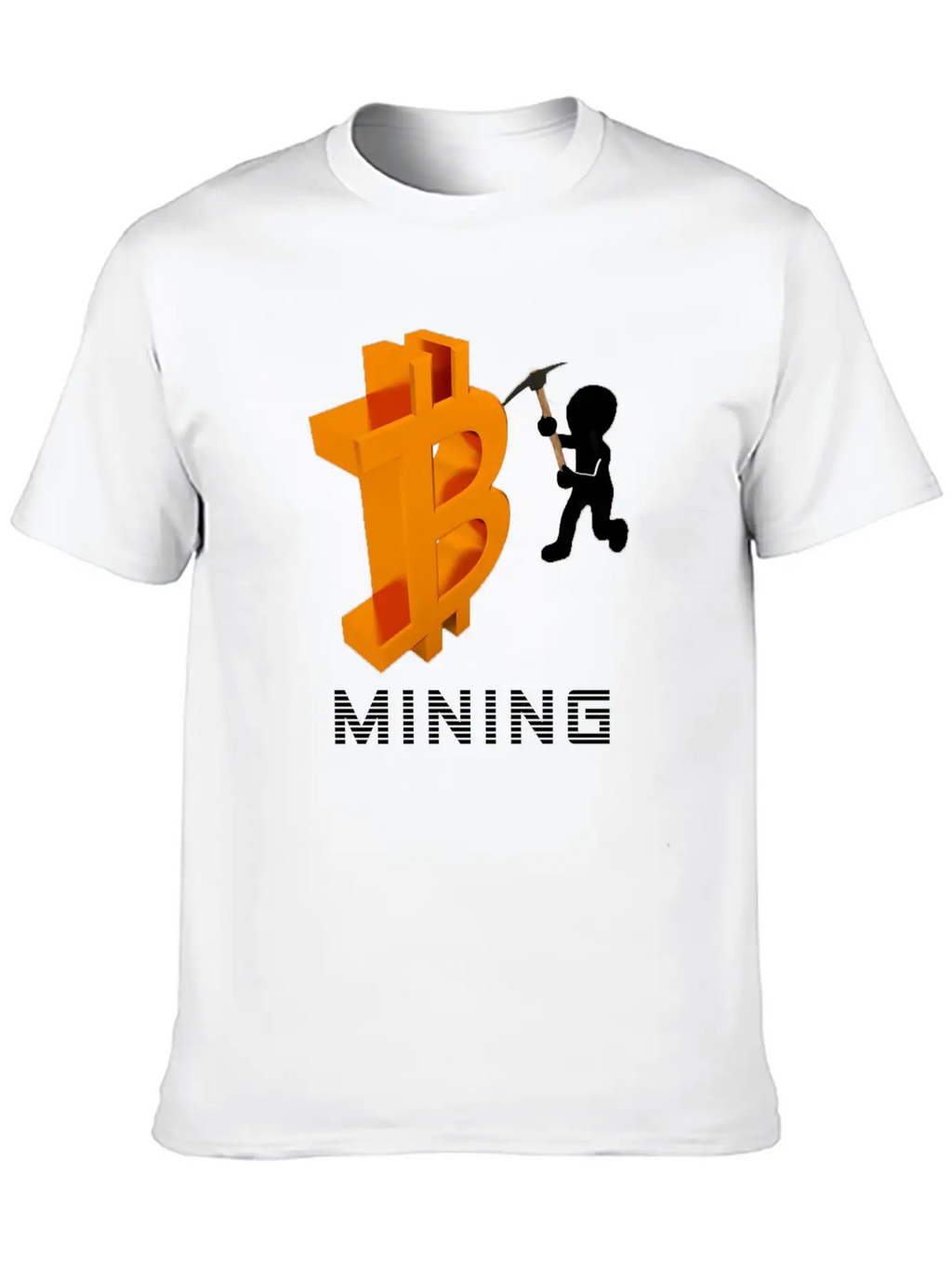 Bitcoin Mining Unisex Casual T-Shirt – Clean Design For Daily Comfort