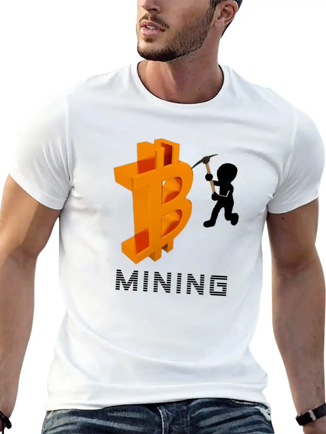 Bitcoin Mining Unisex Casual T-Shirt – Clean Design For Daily Comfort