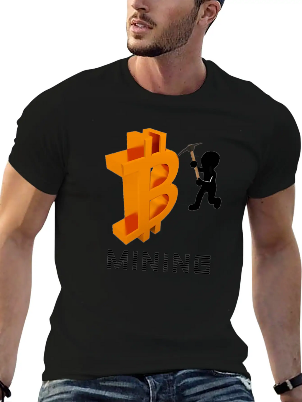 Bitcoin Mining Unisex Casual T-Shirt – Clean Design For Daily Comfort