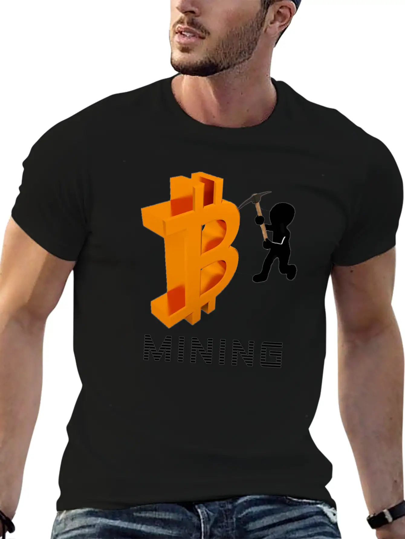 Bitcoin Mining Unisex Casual T-Shirt – Clean Design For Daily Comfort
