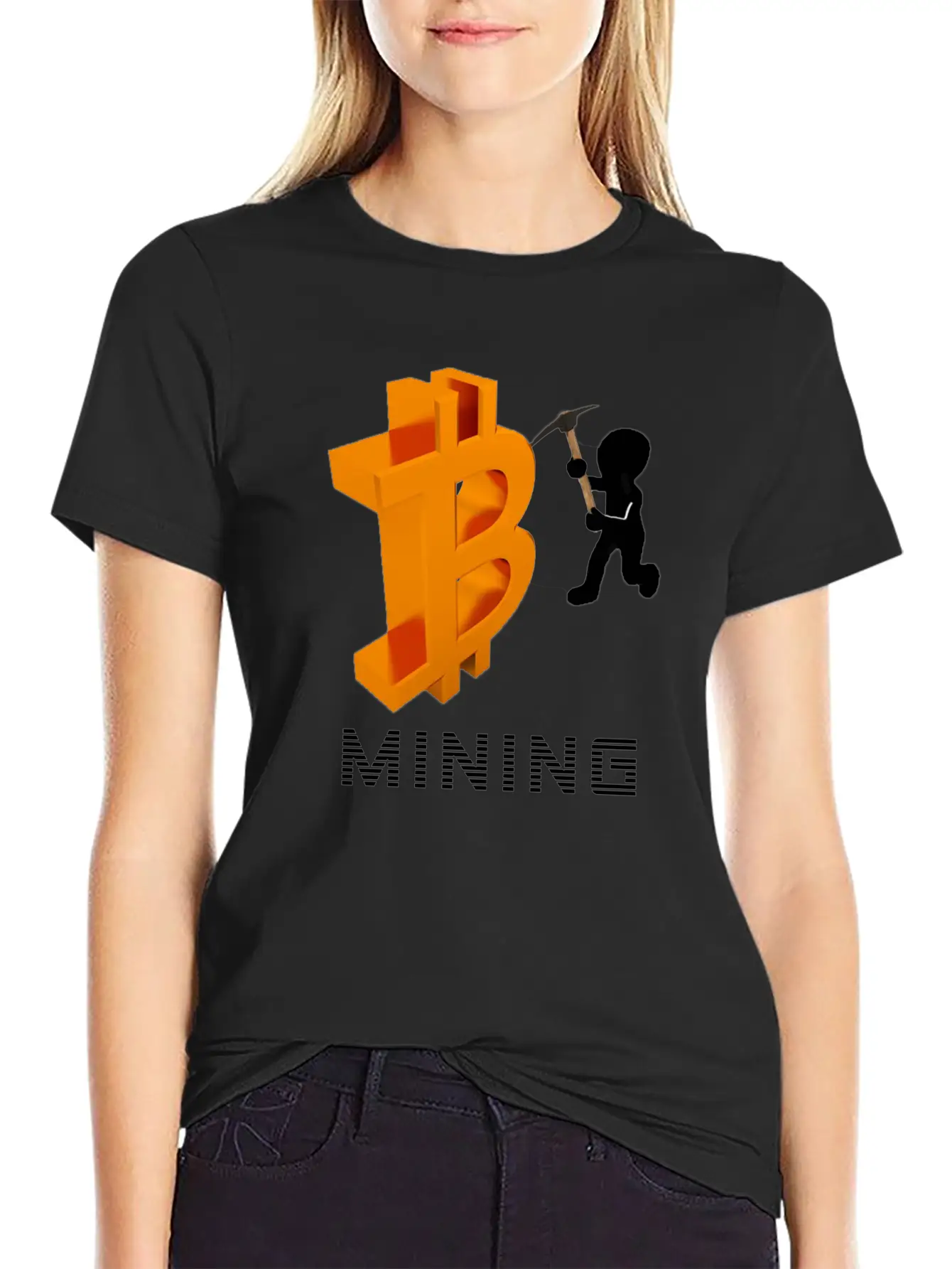 Bitcoin Mining Unisex Casual T-Shirt – Clean Design For Daily Comfort