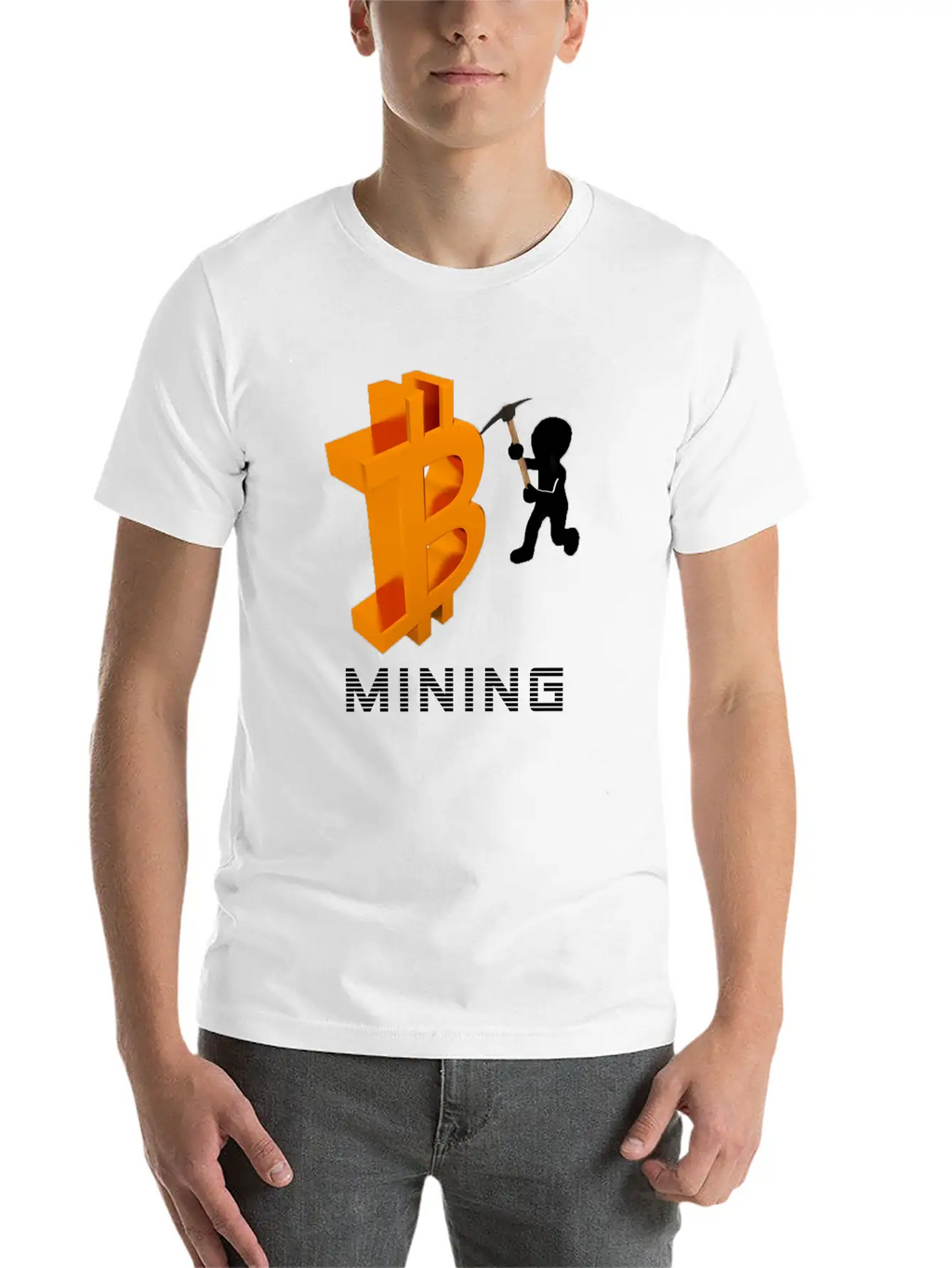 Bitcoin Mining Unisex Casual T-Shirt – Clean Design For Daily Comfort