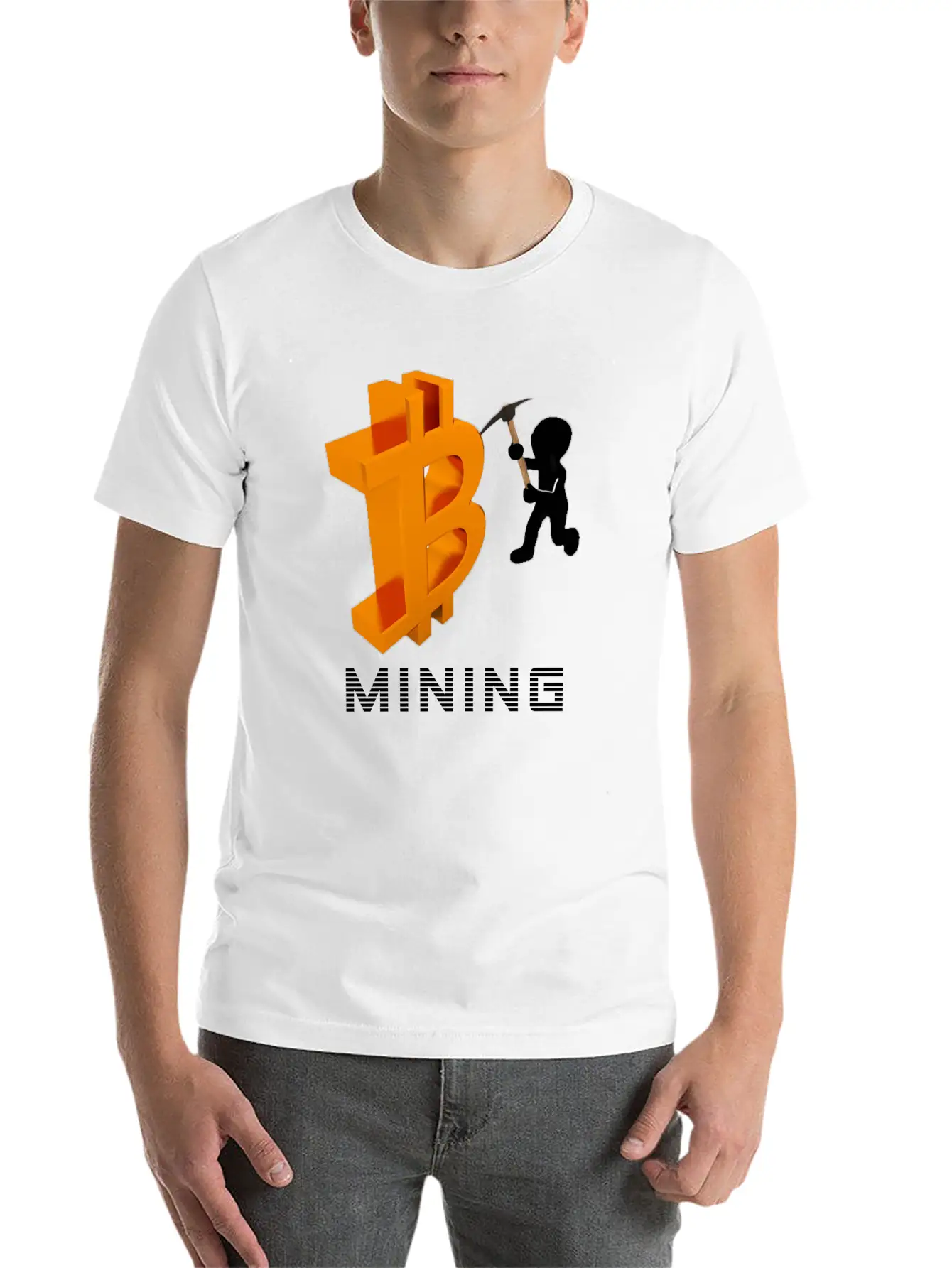 Bitcoin Mining Unisex Casual T-Shirt – Clean Design For Daily Comfort