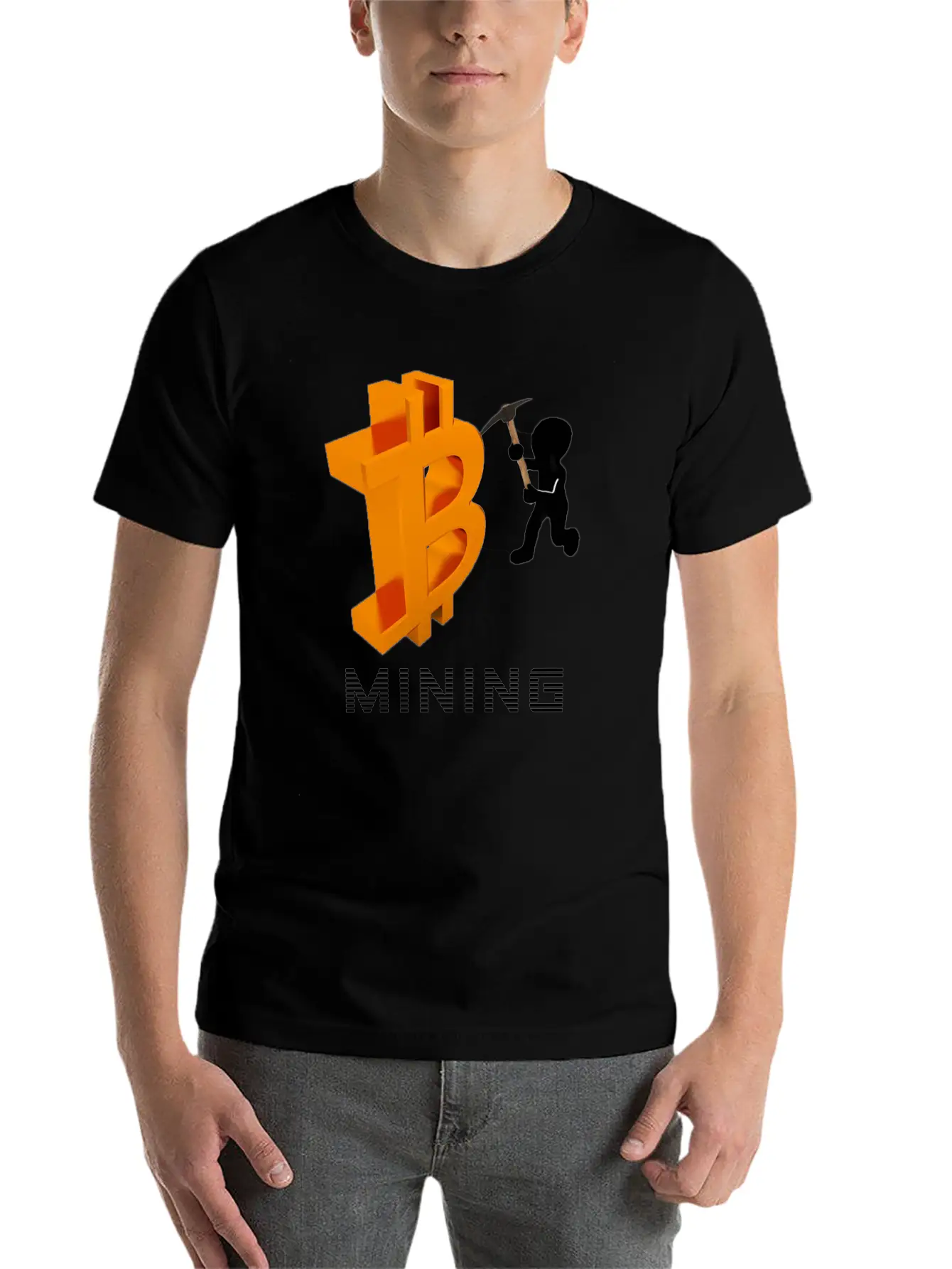 Bitcoin Mining Unisex Casual T-Shirt – Clean Design For Daily Comfort
